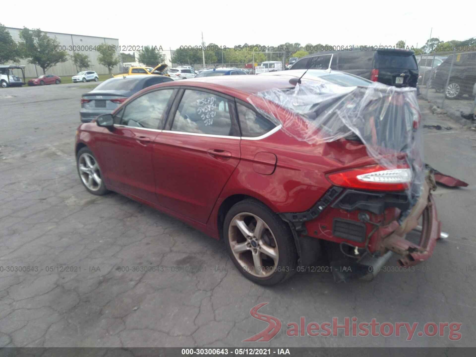 3FA6P0G7XGR377248 2016 FORD FUSION