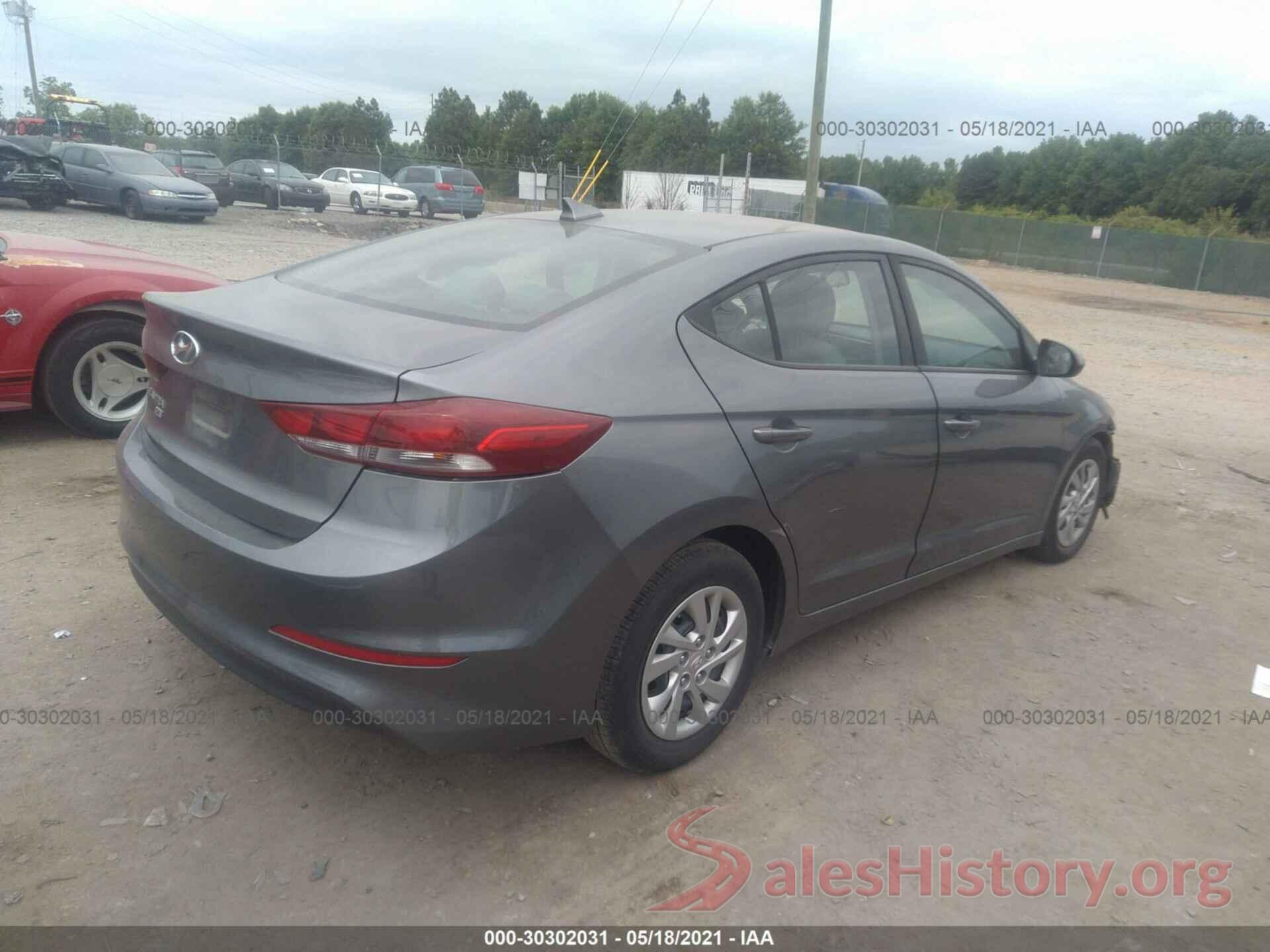 KMHD74LF4HU119853 2017 HYUNDAI ELANTRA