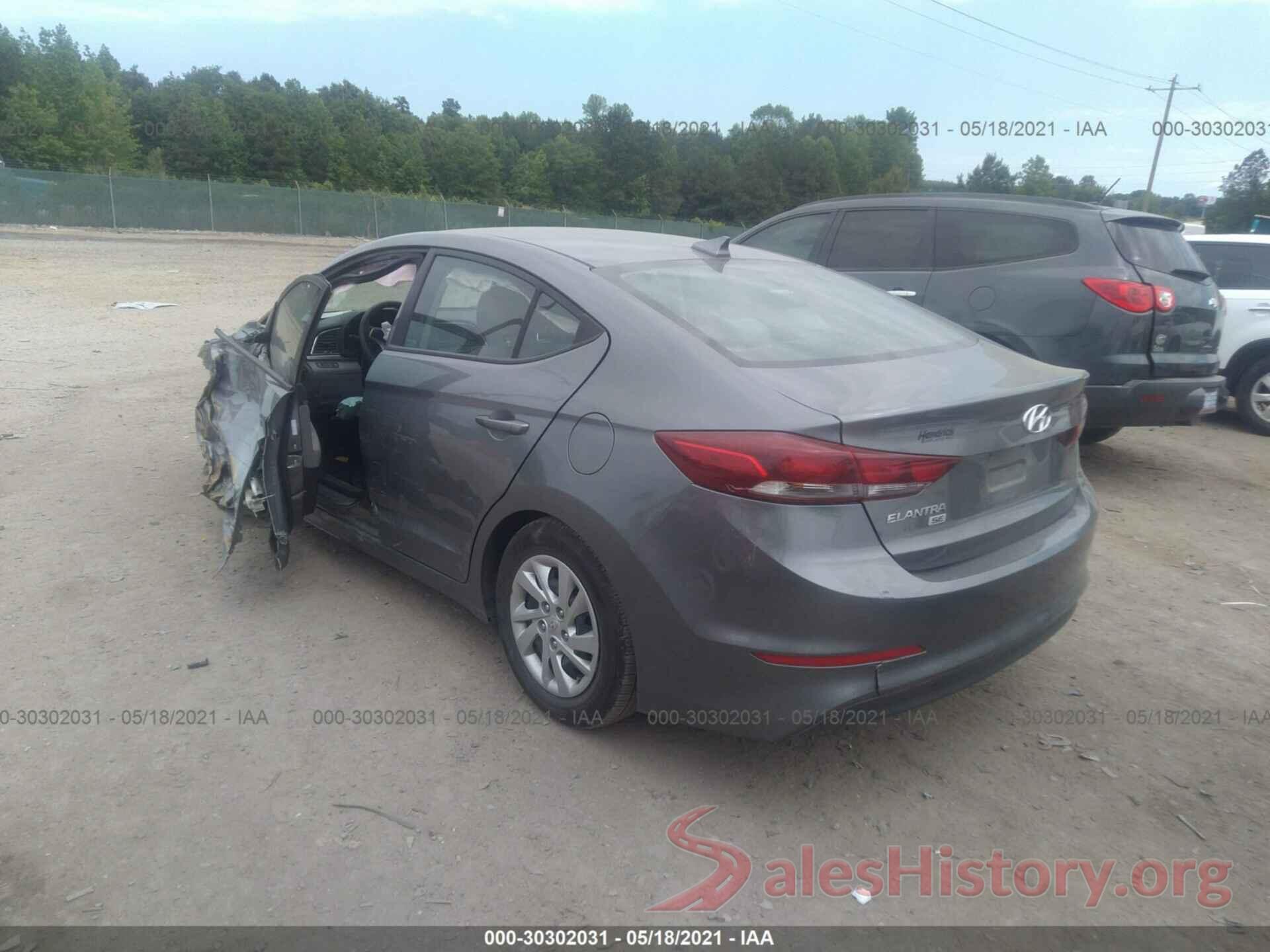 KMHD74LF4HU119853 2017 HYUNDAI ELANTRA