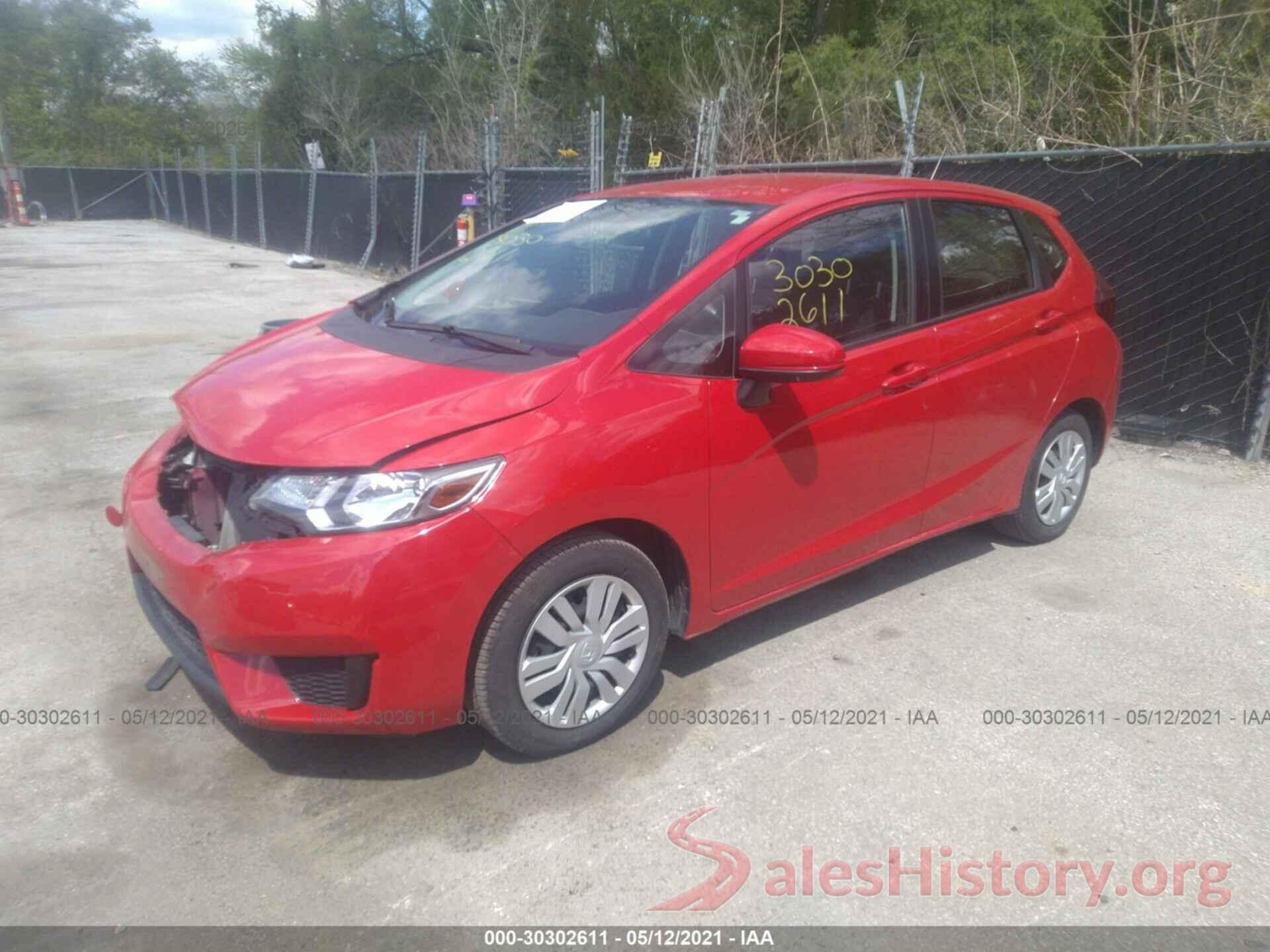 JHMGK5H59GX003596 2016 HONDA FIT