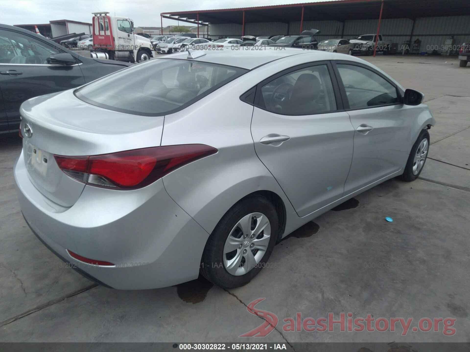 5NPDH4AE1GH751682 2016 HYUNDAI ELANTRA