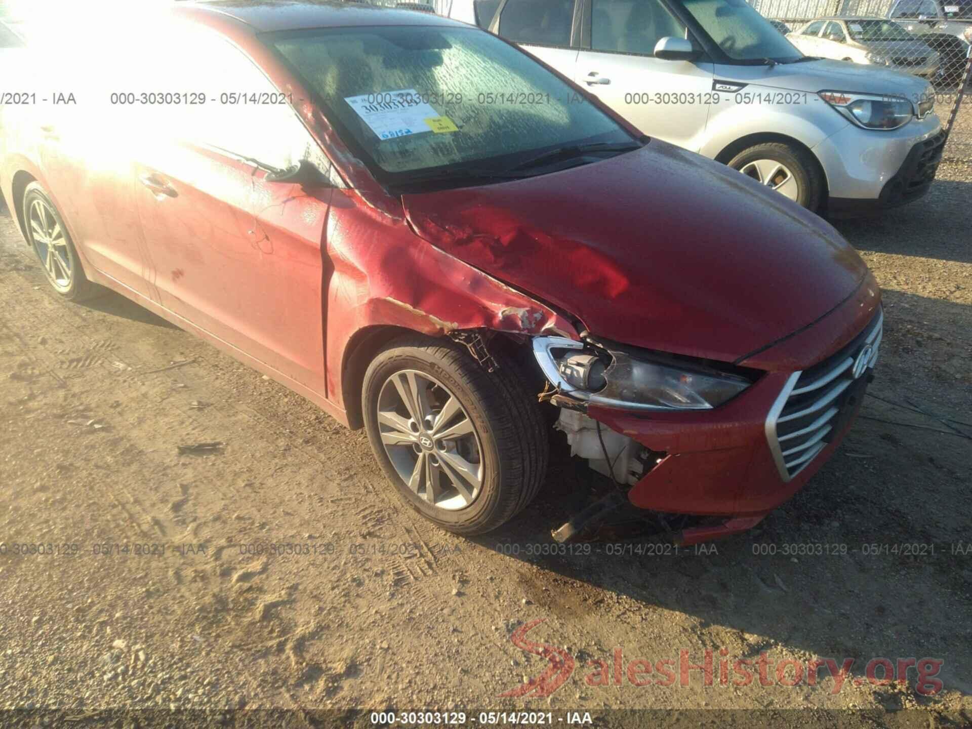 5NPD84LF8JH257929 2018 HYUNDAI ELANTRA