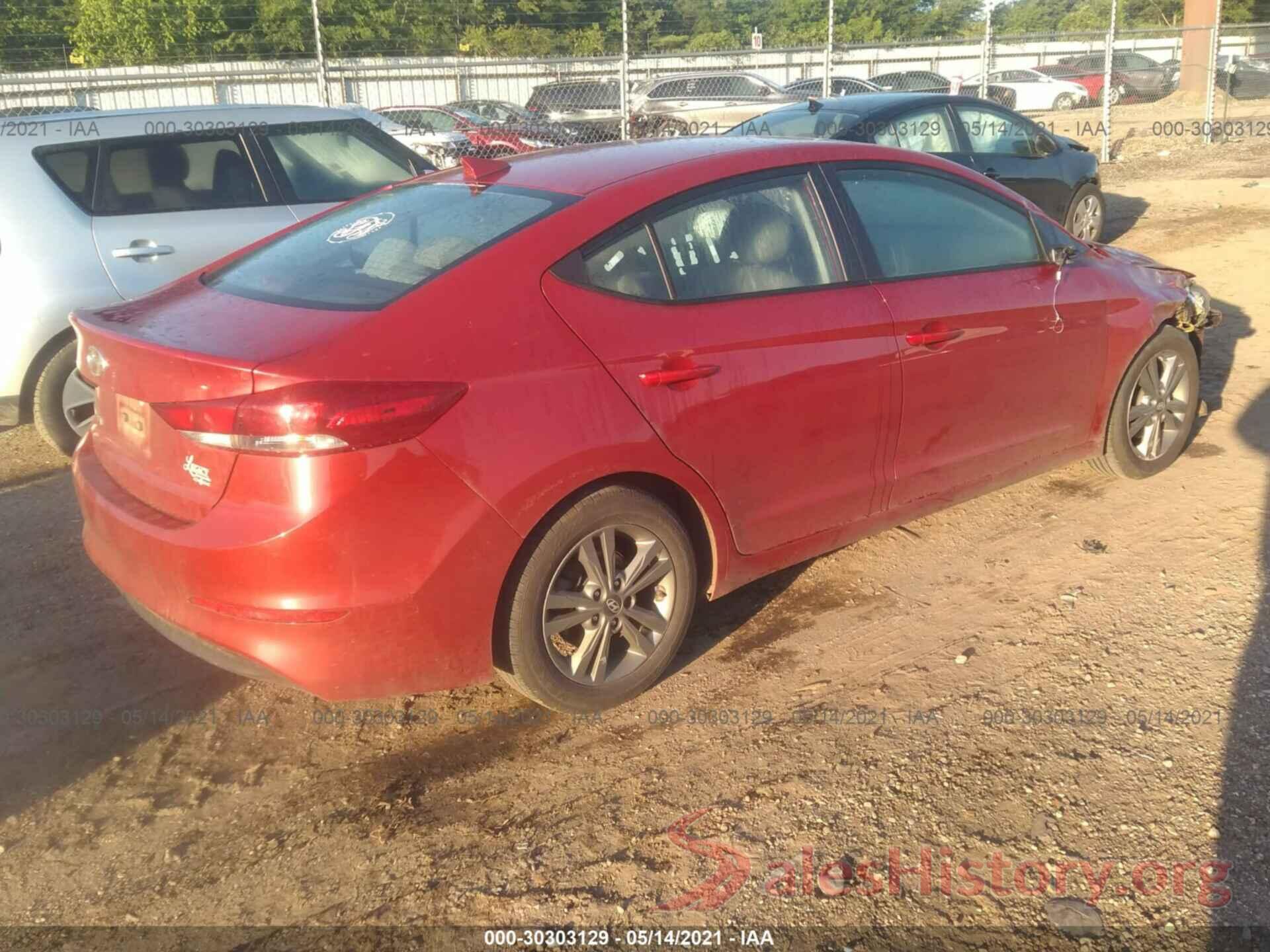 5NPD84LF8JH257929 2018 HYUNDAI ELANTRA