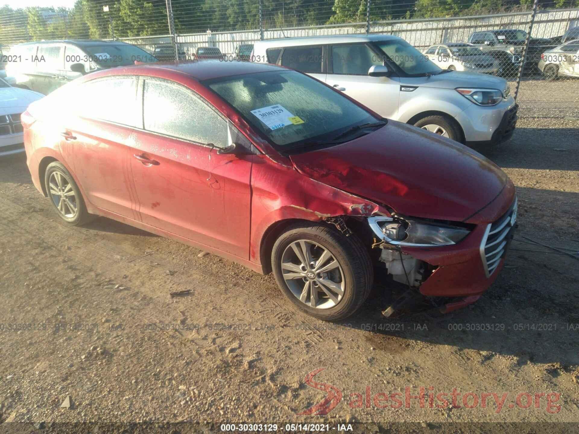 5NPD84LF8JH257929 2018 HYUNDAI ELANTRA