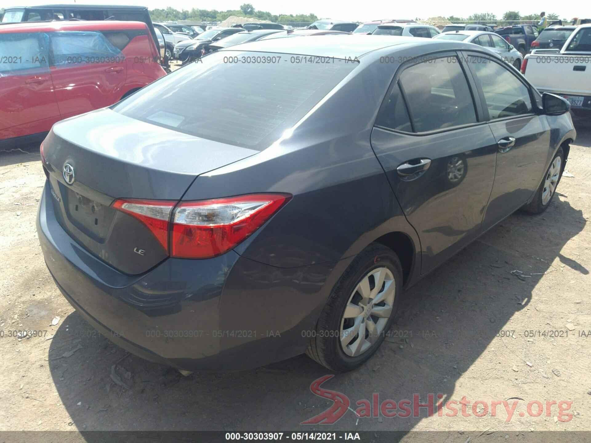 5YFBURHE3GP567837 2016 TOYOTA COROLLA