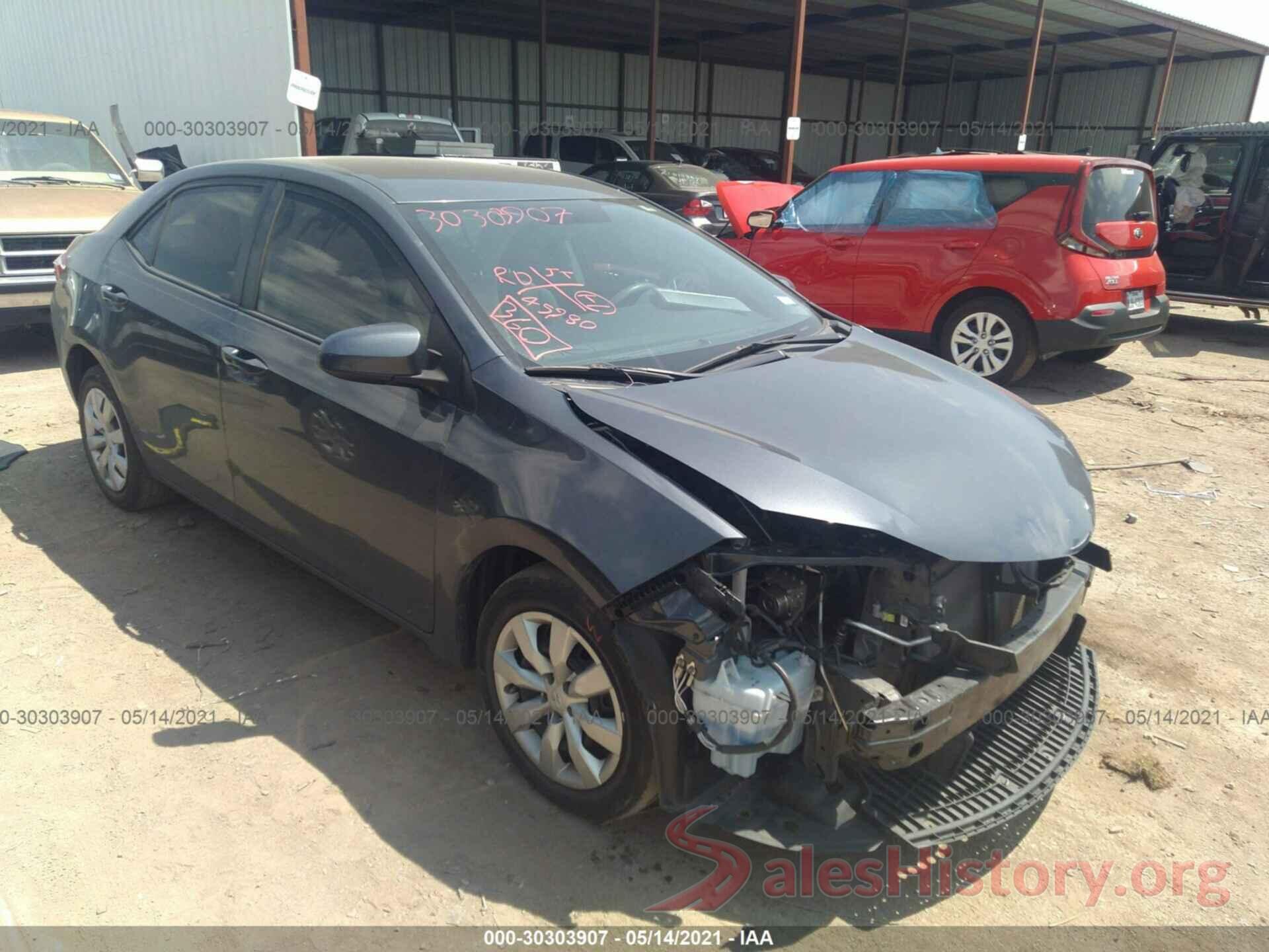 5YFBURHE3GP567837 2016 TOYOTA COROLLA