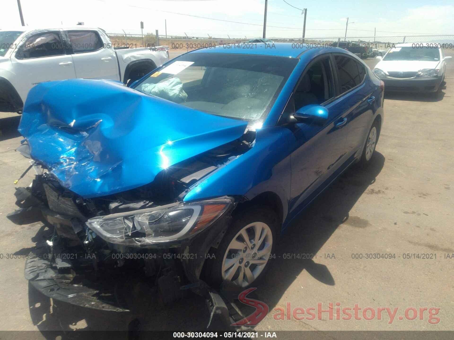 KMHD74LF4JU606573 2018 HYUNDAI ELANTRA