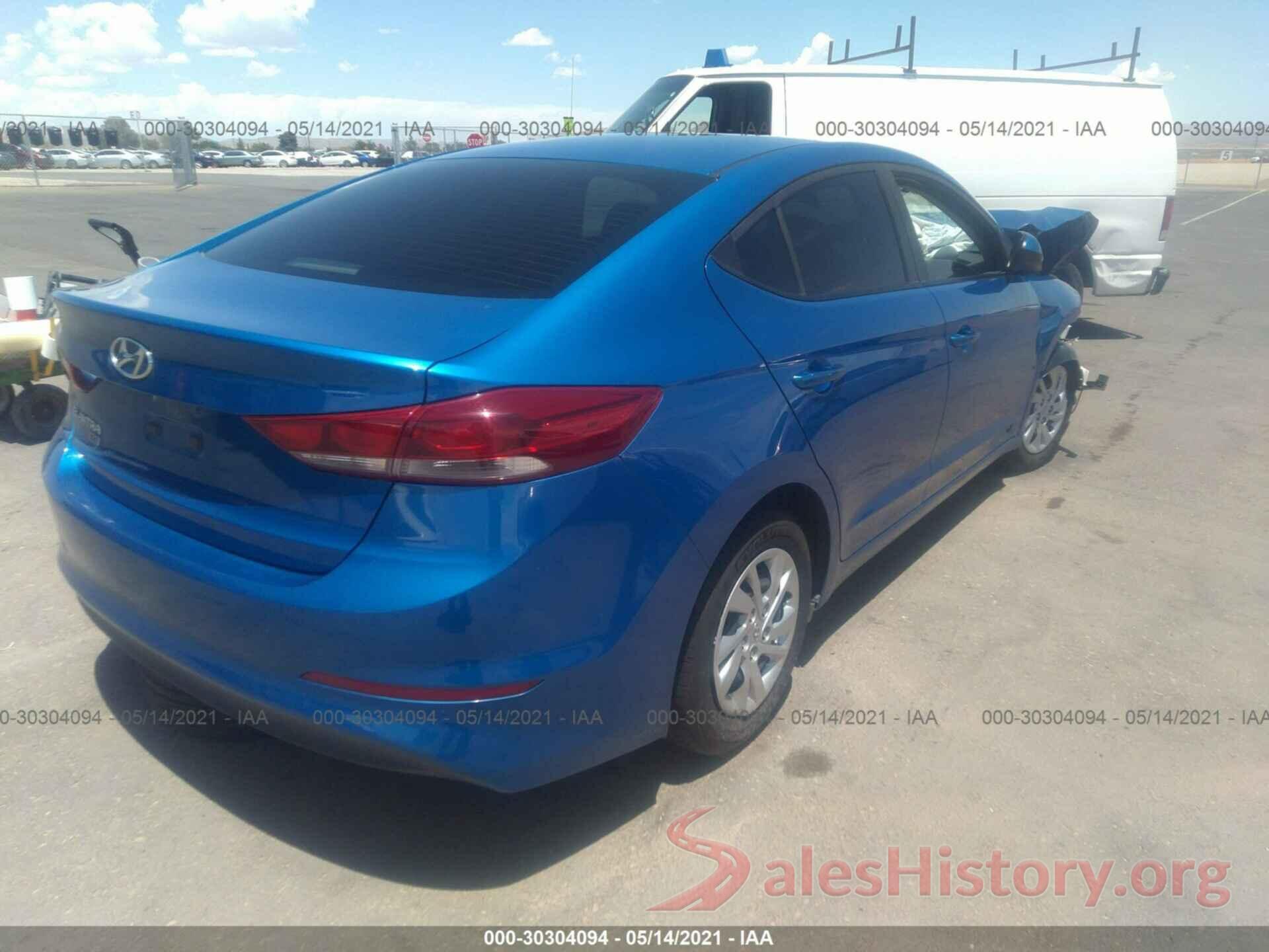 KMHD74LF4JU606573 2018 HYUNDAI ELANTRA