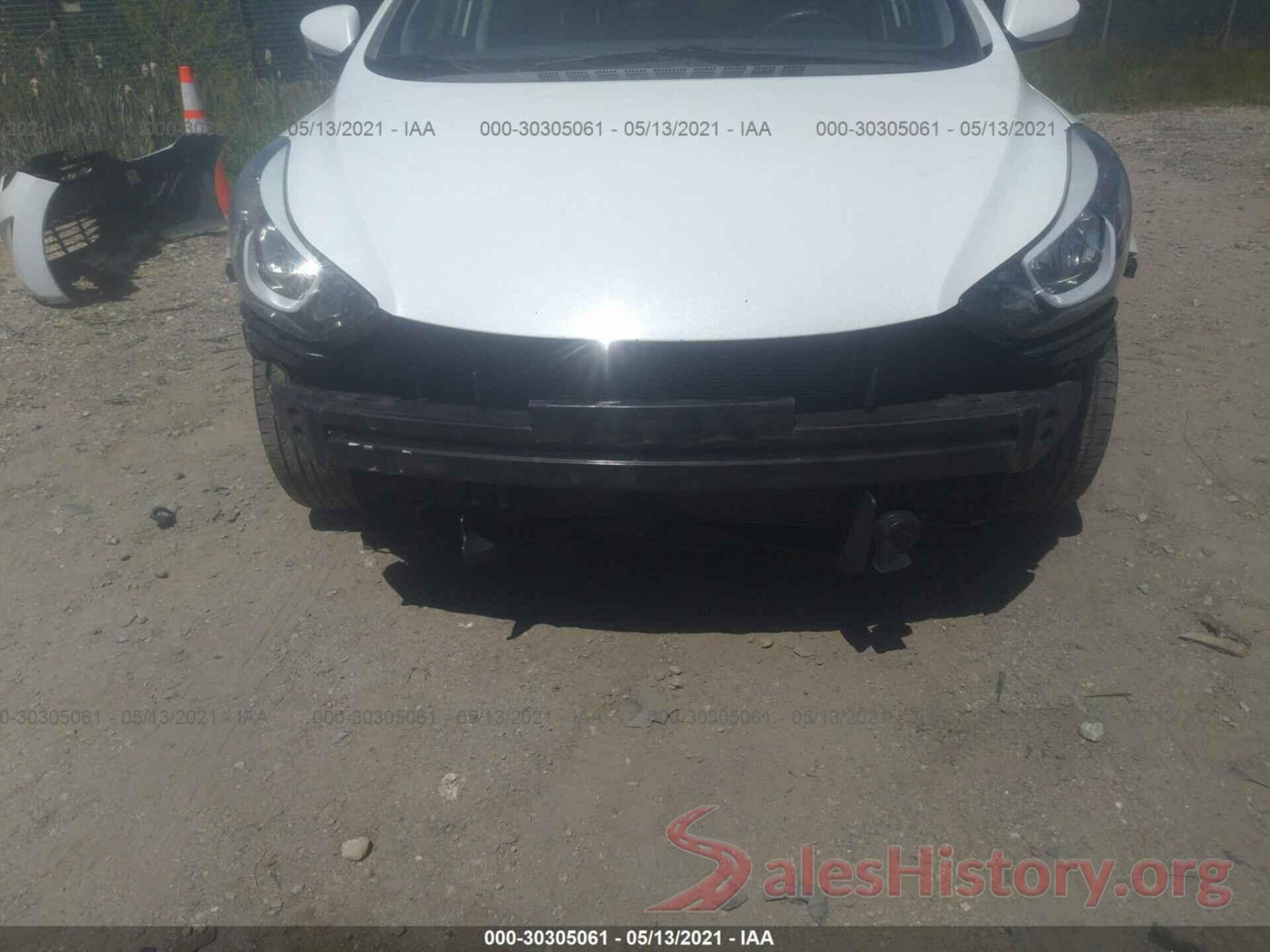 5NPDH4AE9GH665066 2016 HYUNDAI ELANTRA