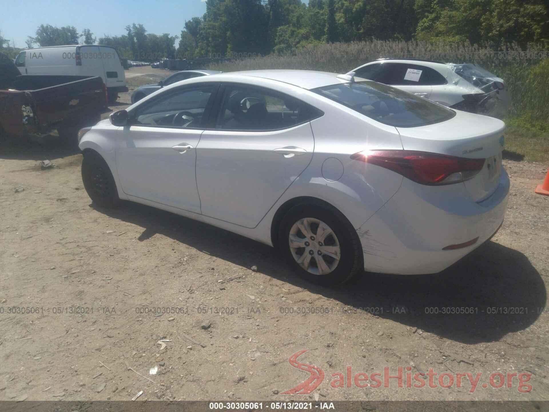 5NPDH4AE9GH665066 2016 HYUNDAI ELANTRA