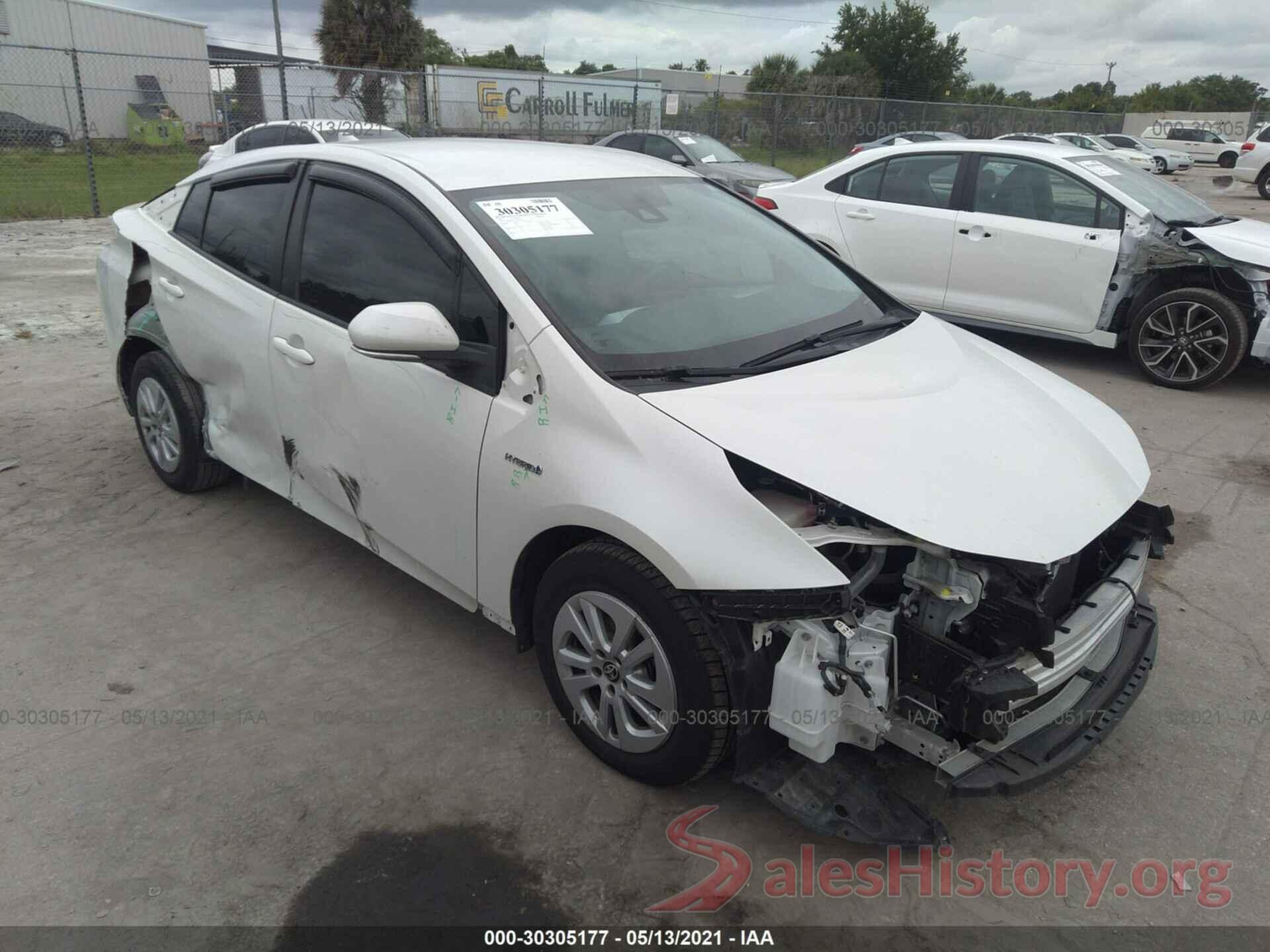 JTDKBRFU3H3546187 2017 TOYOTA PRIUS