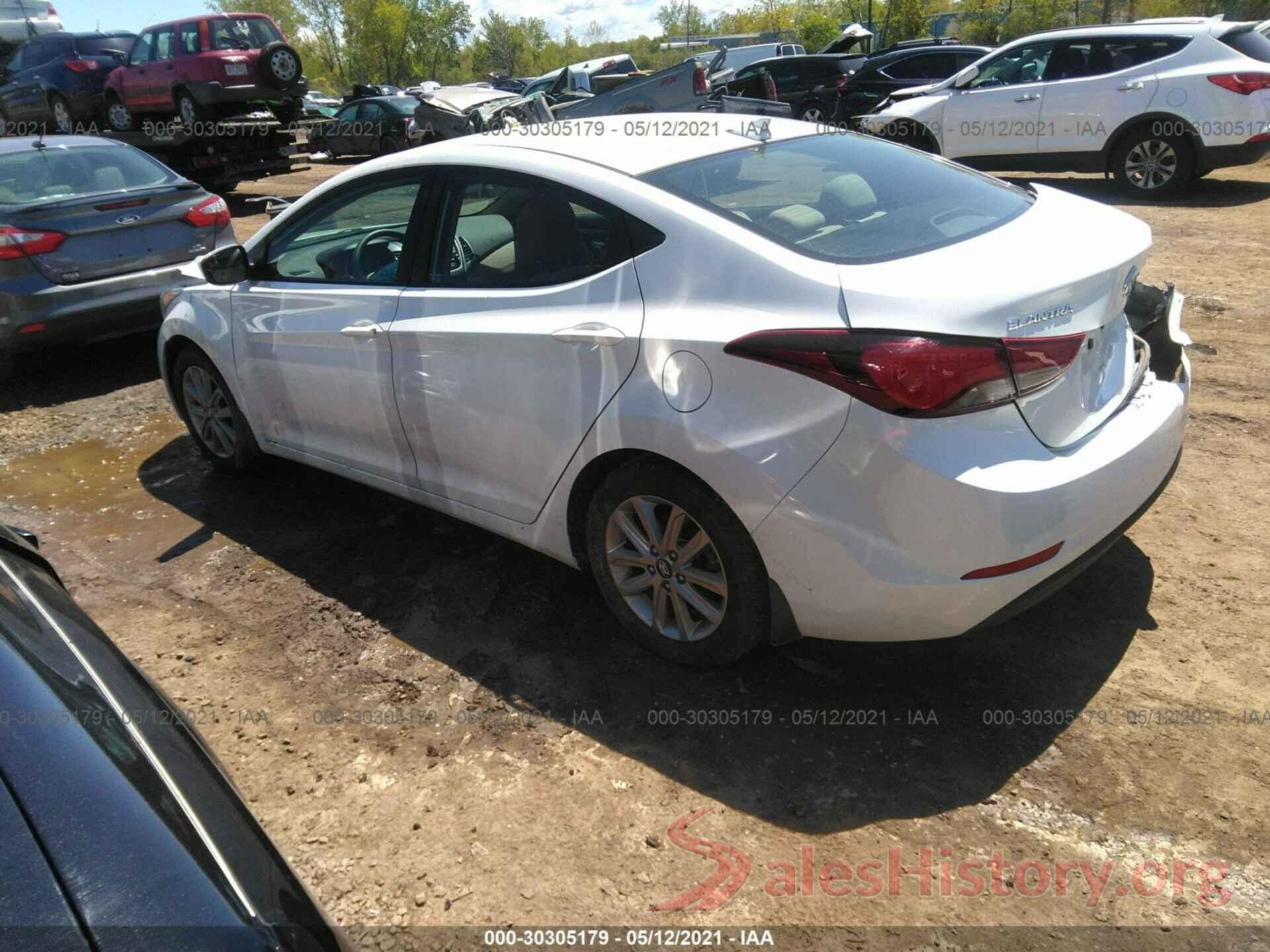 5NPDH4AE6GH709492 2016 HYUNDAI ELANTRA