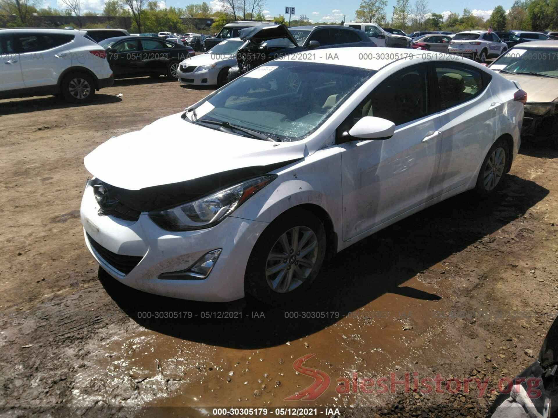 5NPDH4AE6GH709492 2016 HYUNDAI ELANTRA