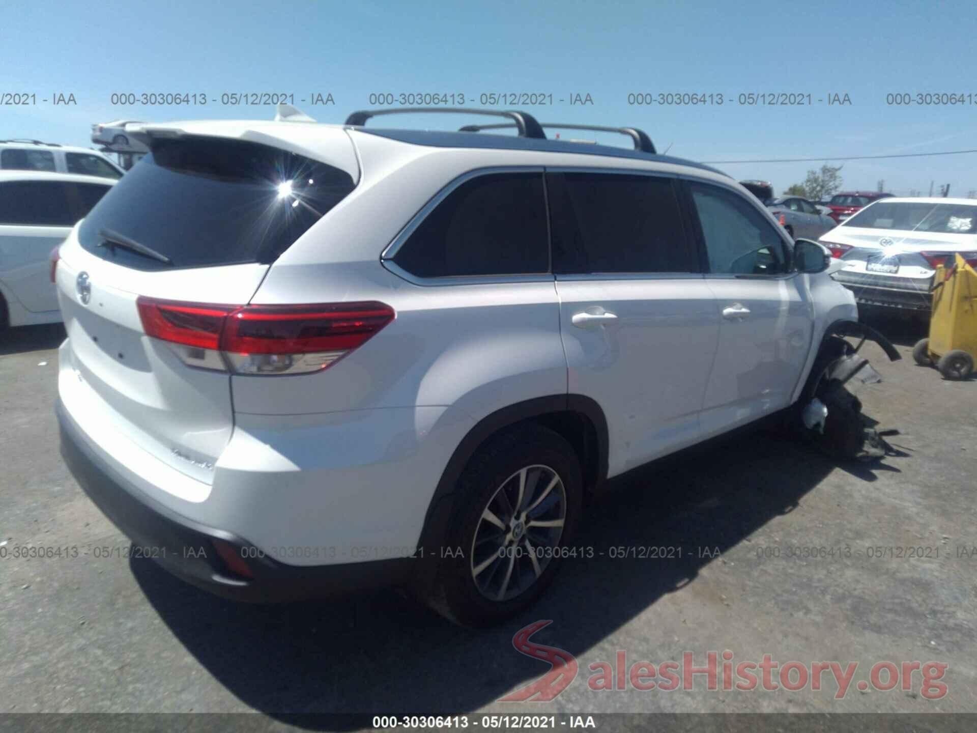 5TDJZRFH7KS608397 2019 TOYOTA HIGHLANDER