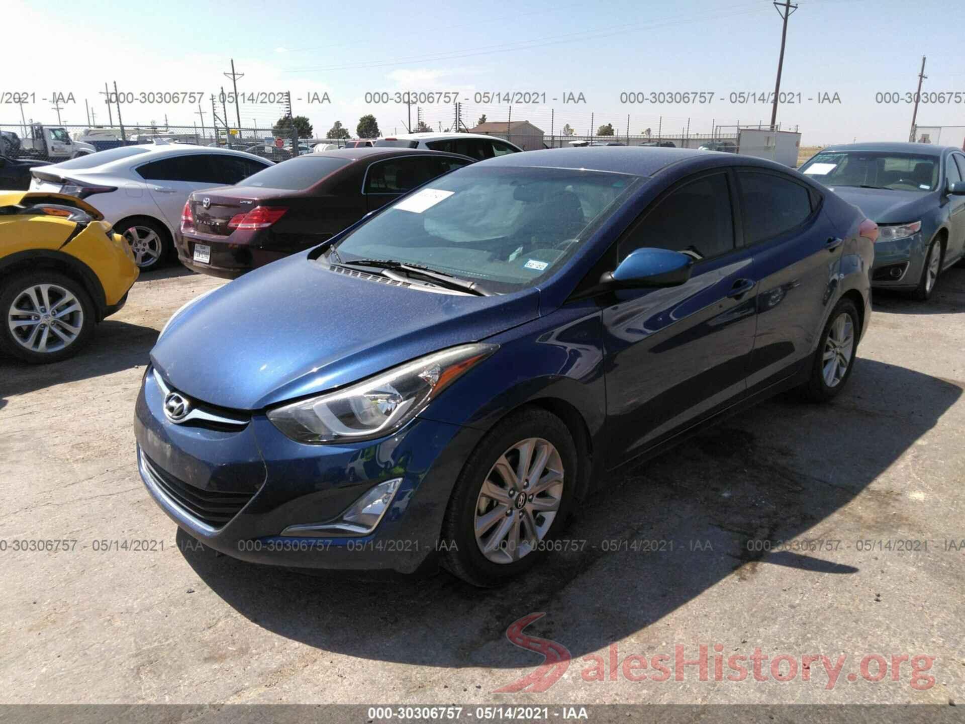 5NPDH4AE5GH728762 2016 HYUNDAI ELANTRA