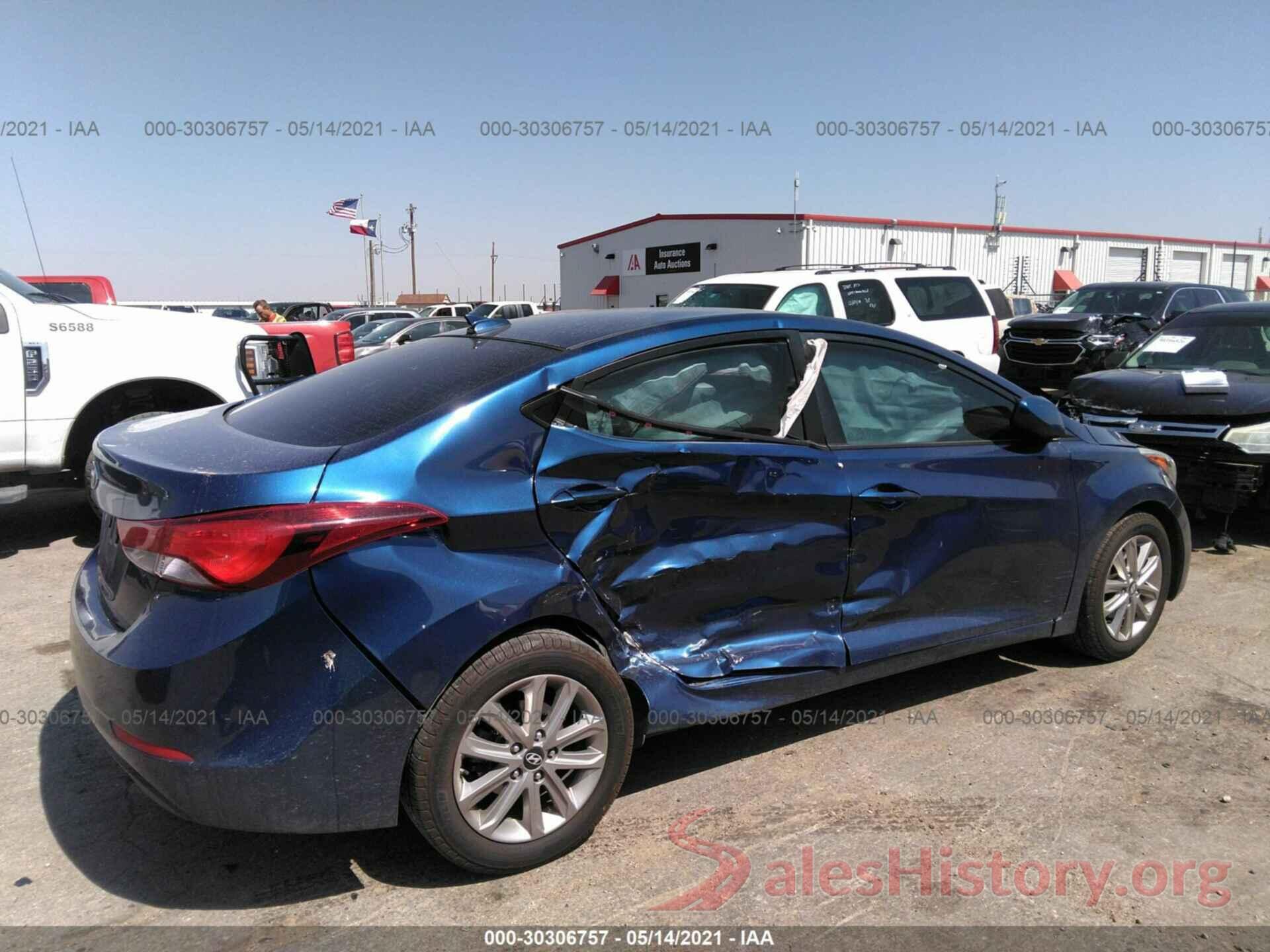 5NPDH4AE5GH728762 2016 HYUNDAI ELANTRA