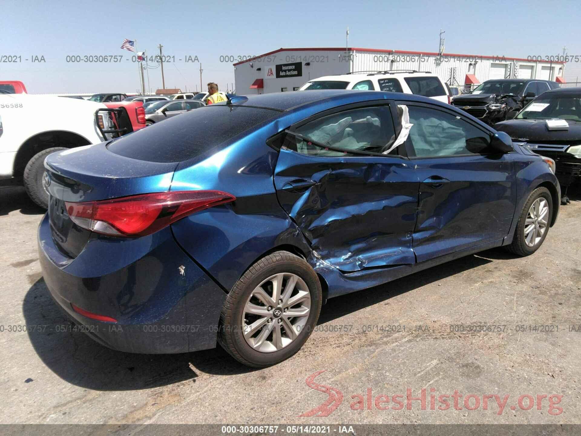 5NPDH4AE5GH728762 2016 HYUNDAI ELANTRA