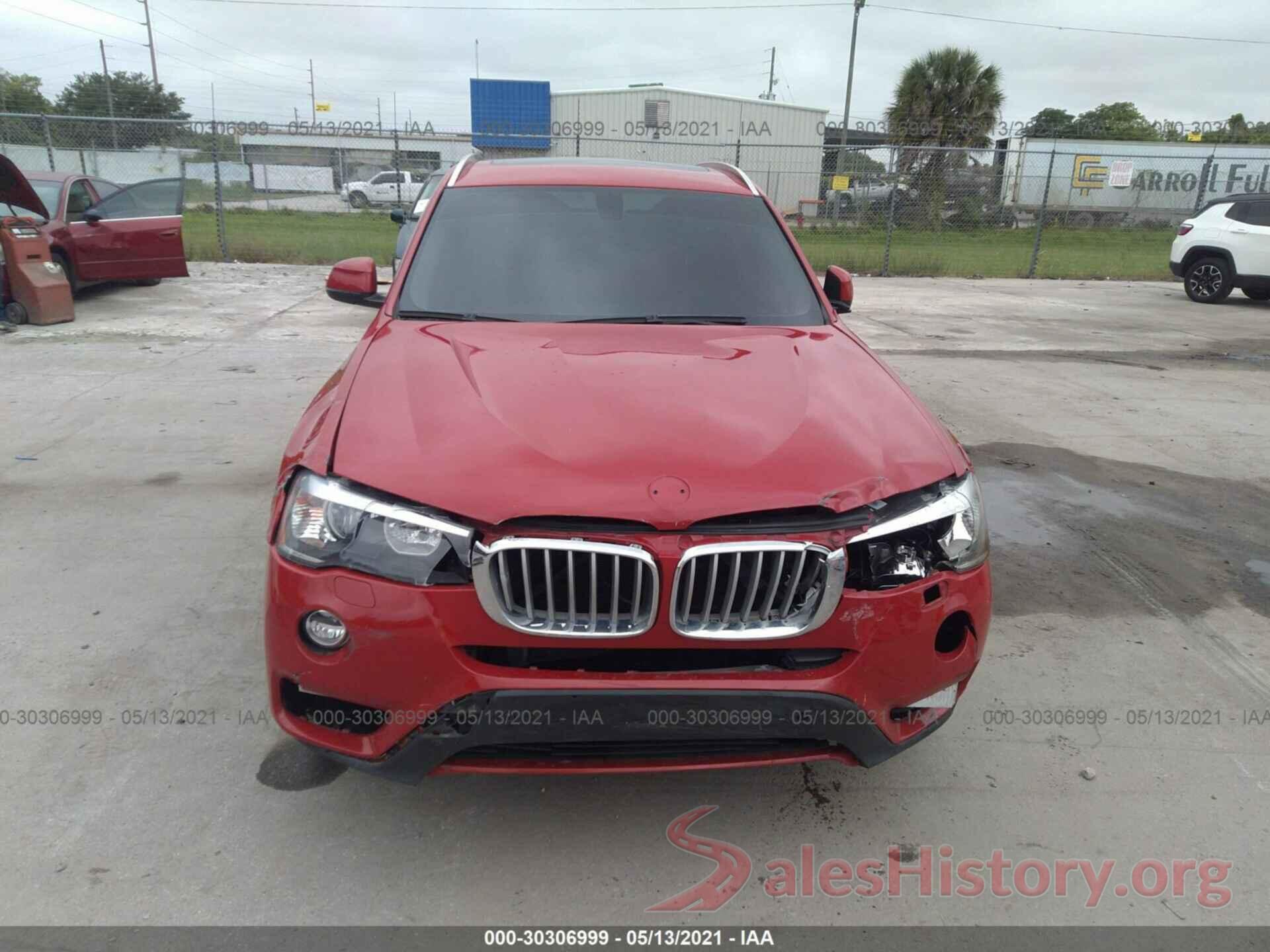 5UXWZ7C32H0X41002 2017 BMW X3