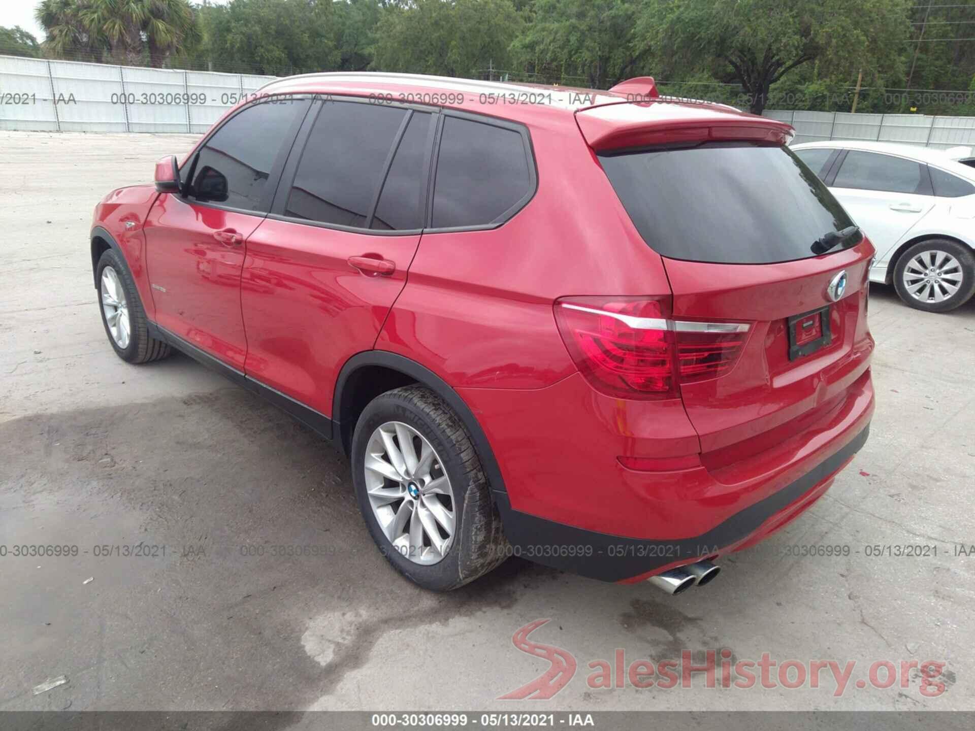 5UXWZ7C32H0X41002 2017 BMW X3