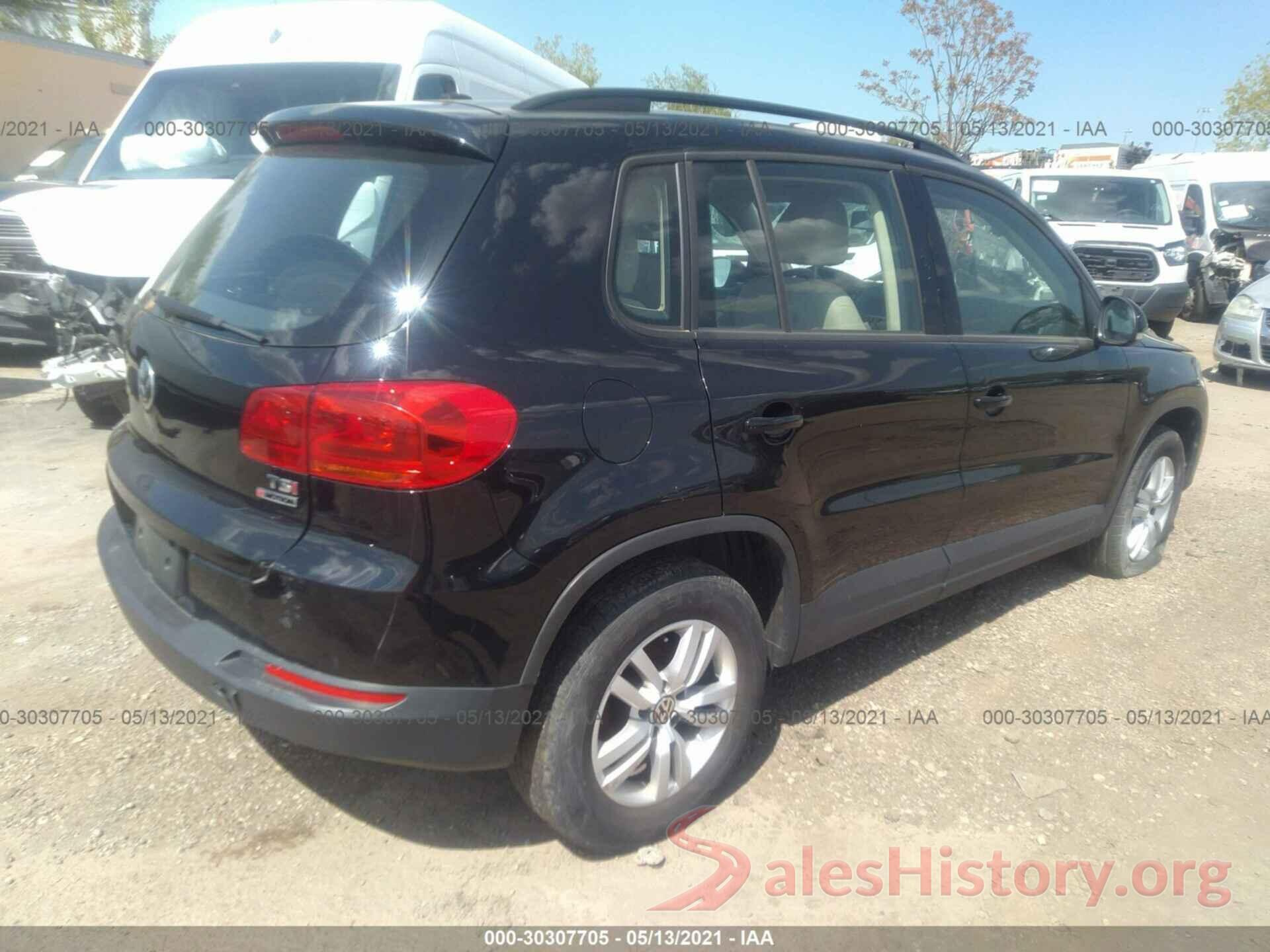 WVGBV7AX3GW011012 2016 VOLKSWAGEN TIGUAN