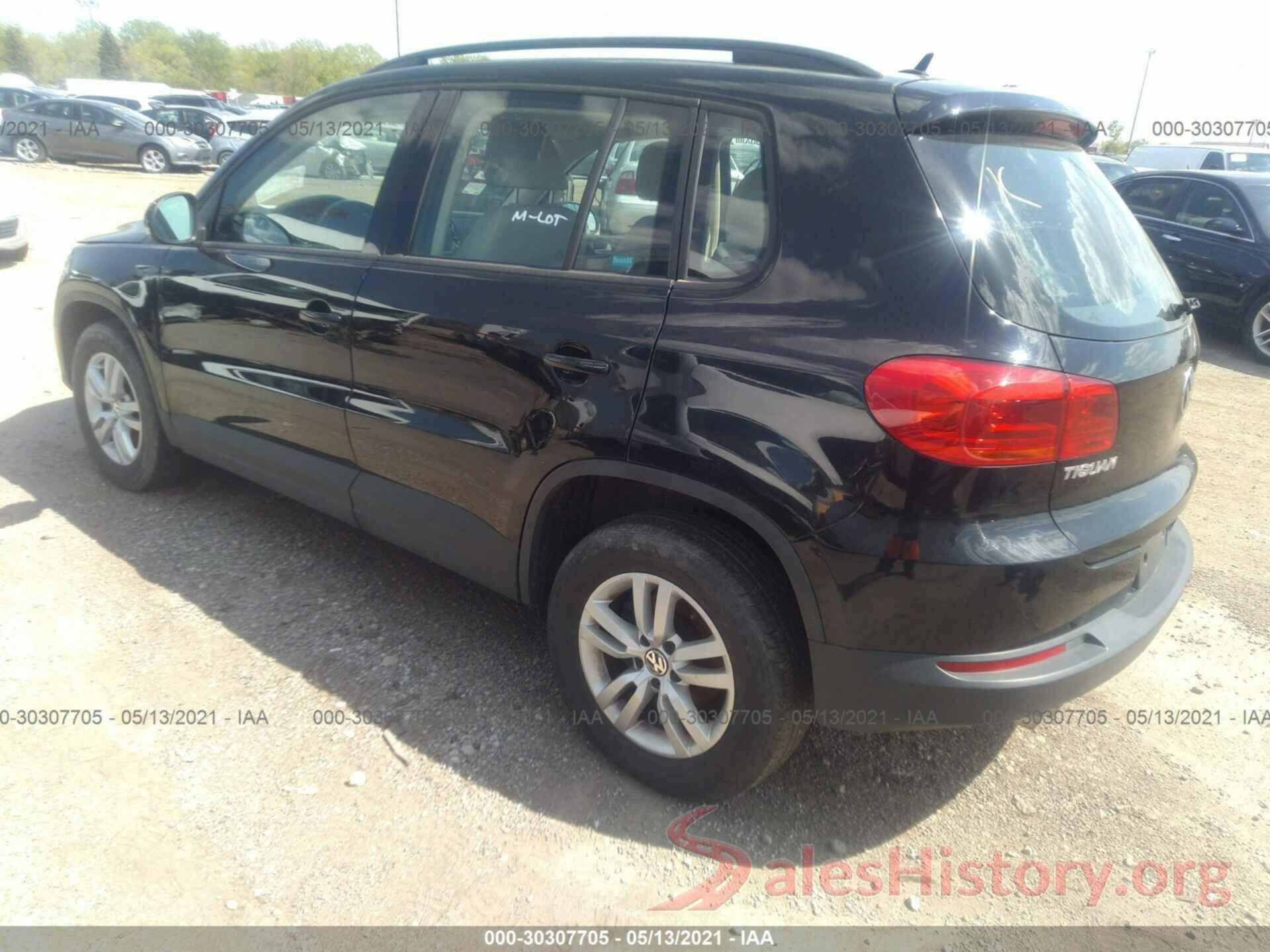 WVGBV7AX3GW011012 2016 VOLKSWAGEN TIGUAN