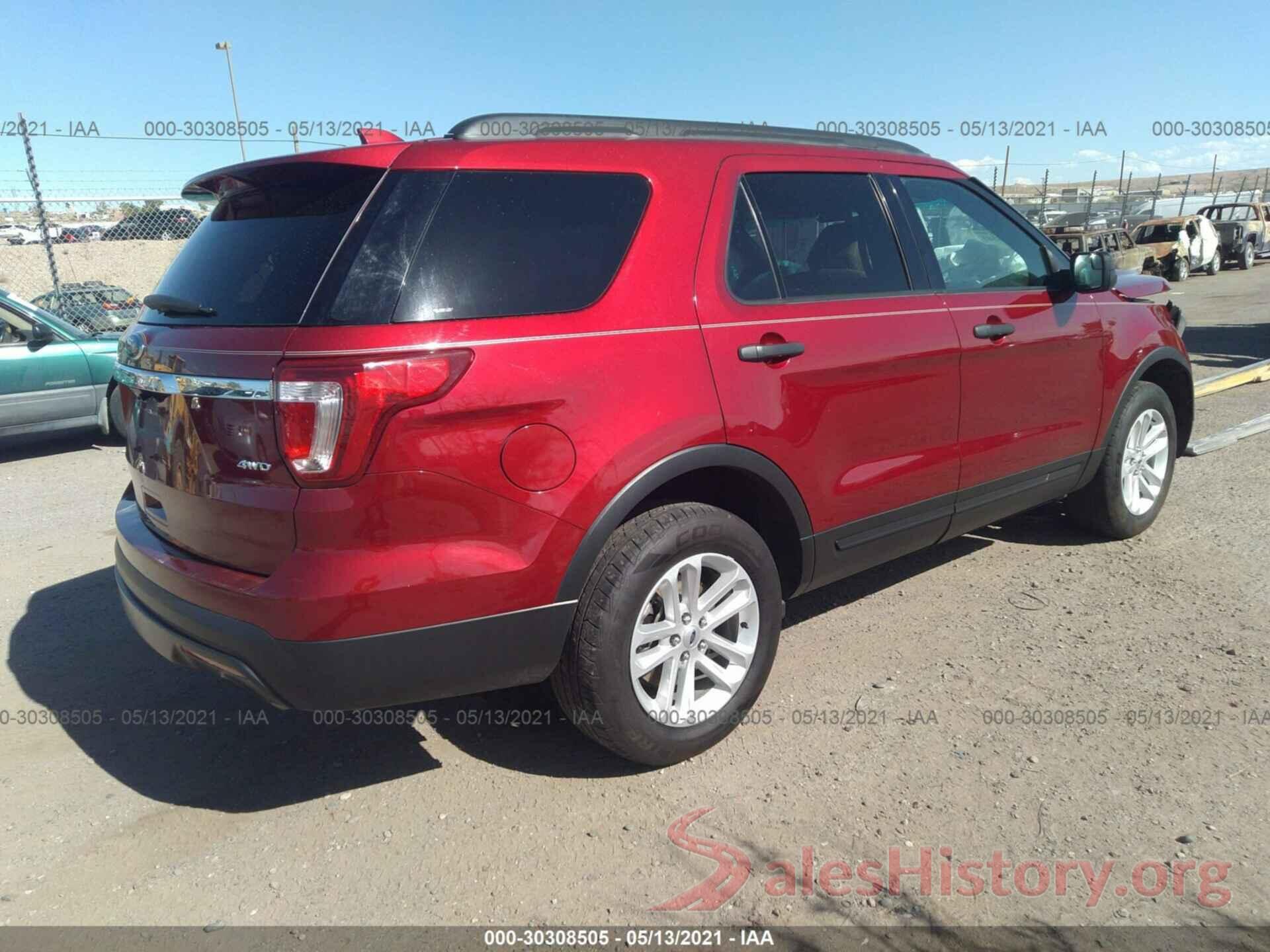 1FM5K8B87HGC54918 2017 FORD EXPLORER