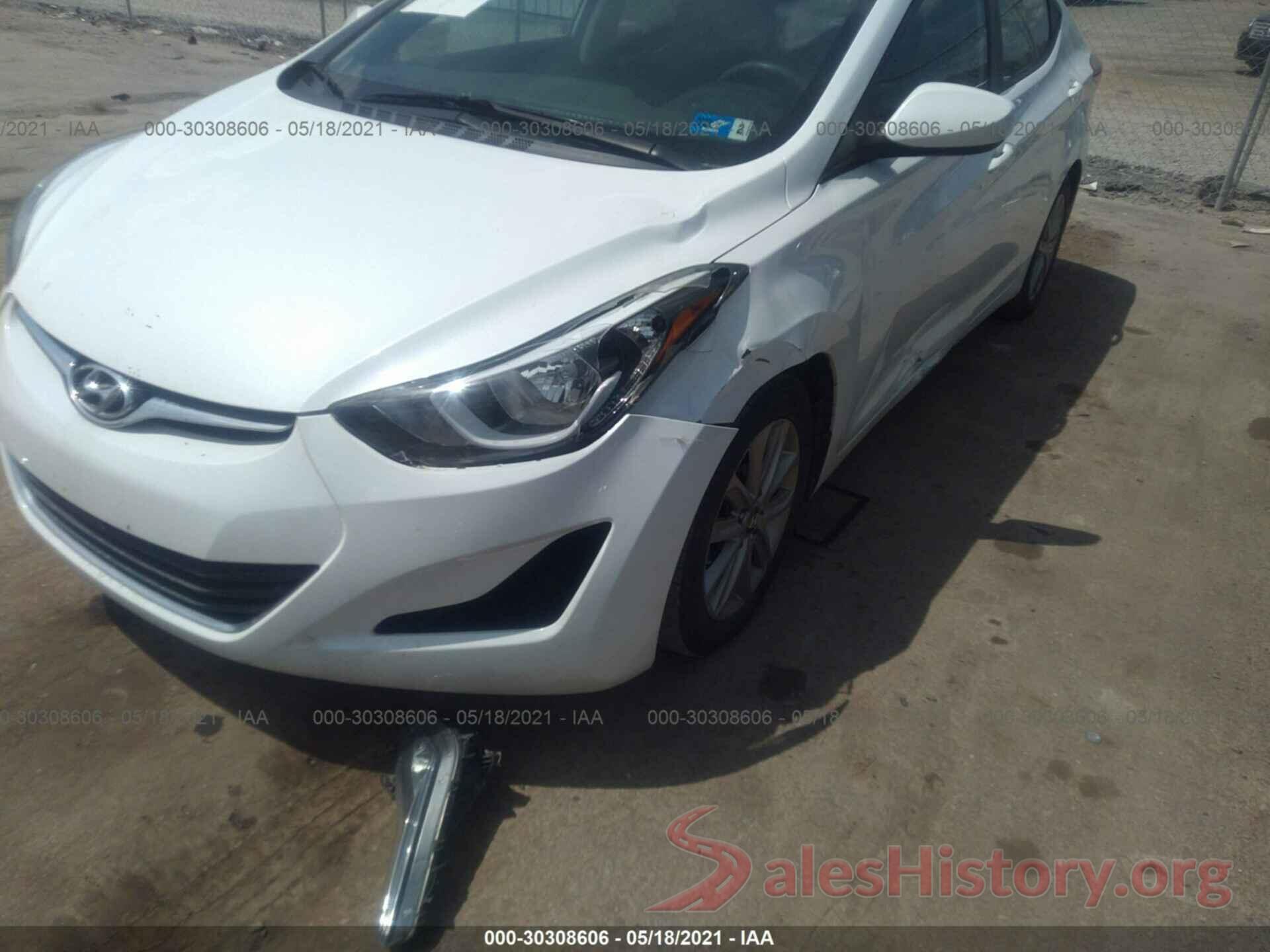 5NPDH4AE0GH667787 2016 HYUNDAI ELANTRA