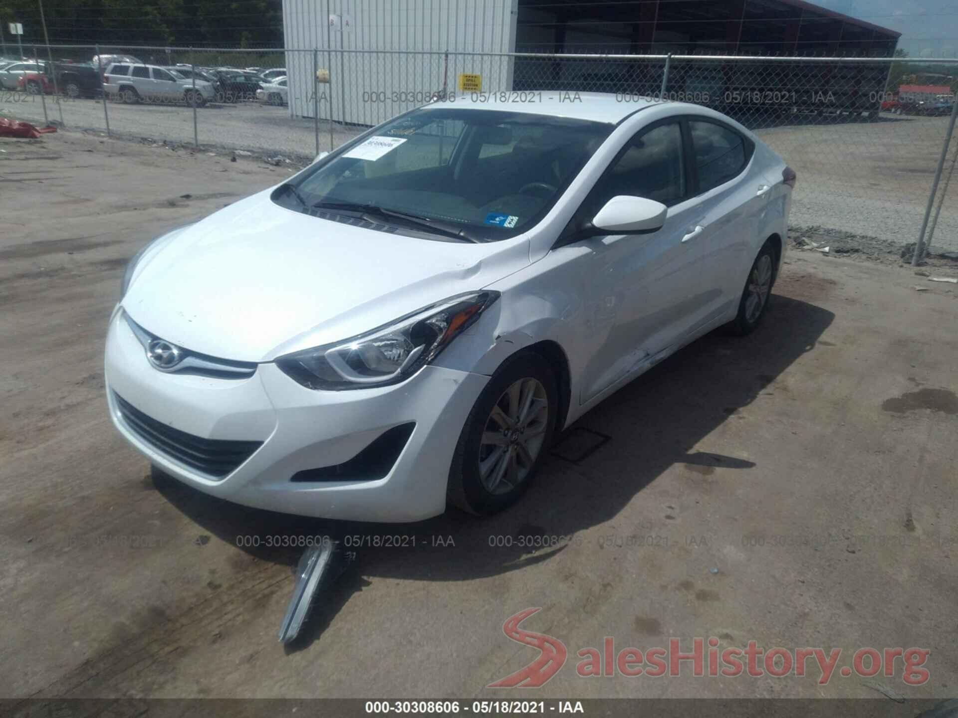 5NPDH4AE0GH667787 2016 HYUNDAI ELANTRA