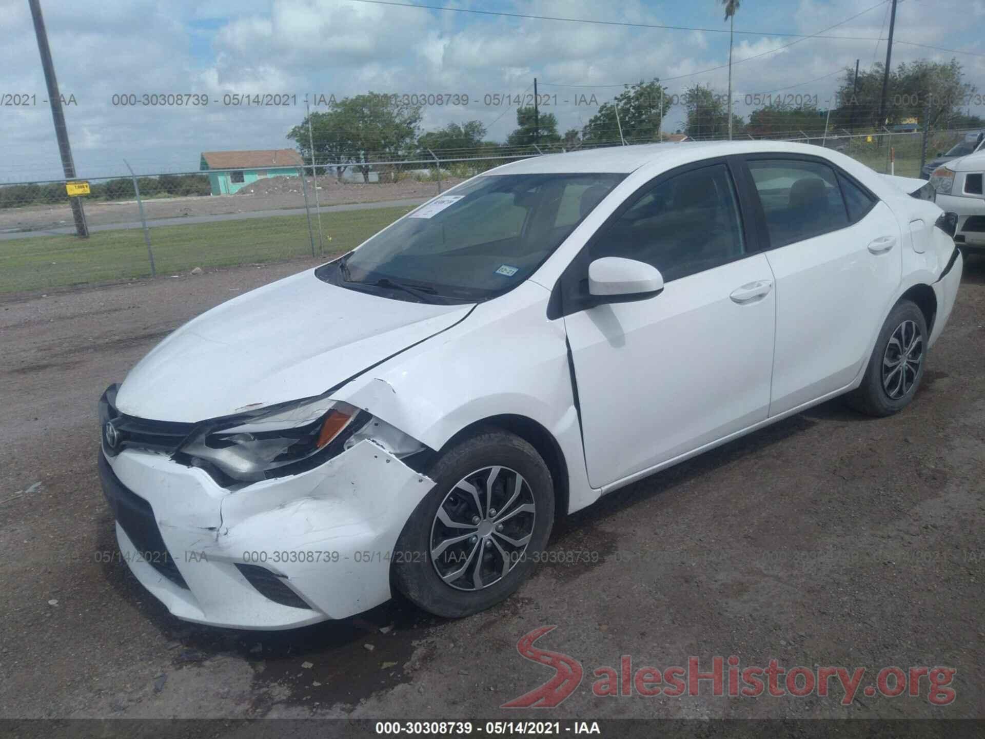 5YFBURHE5GP390322 2016 TOYOTA COROLLA