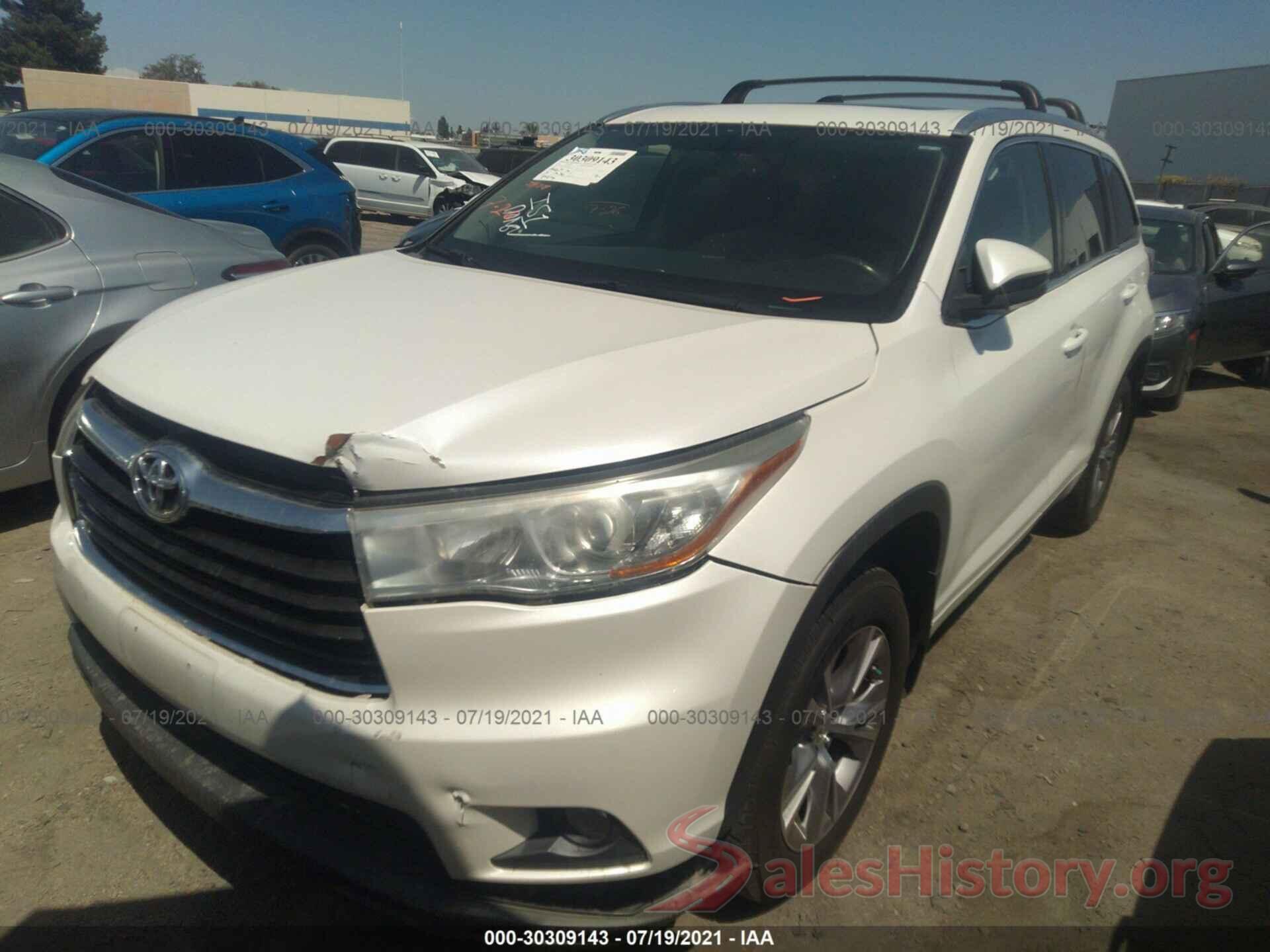 5TDJKRFH8FS136916 2015 TOYOTA HIGHLANDER