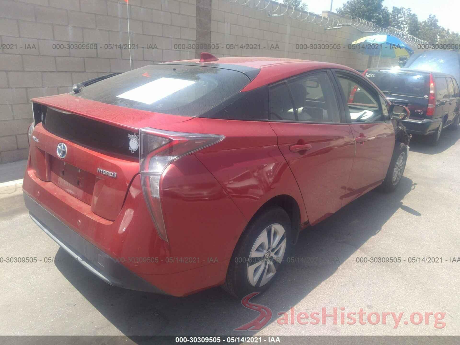 JTDKARFU9G3506665 2016 TOYOTA PRIUS