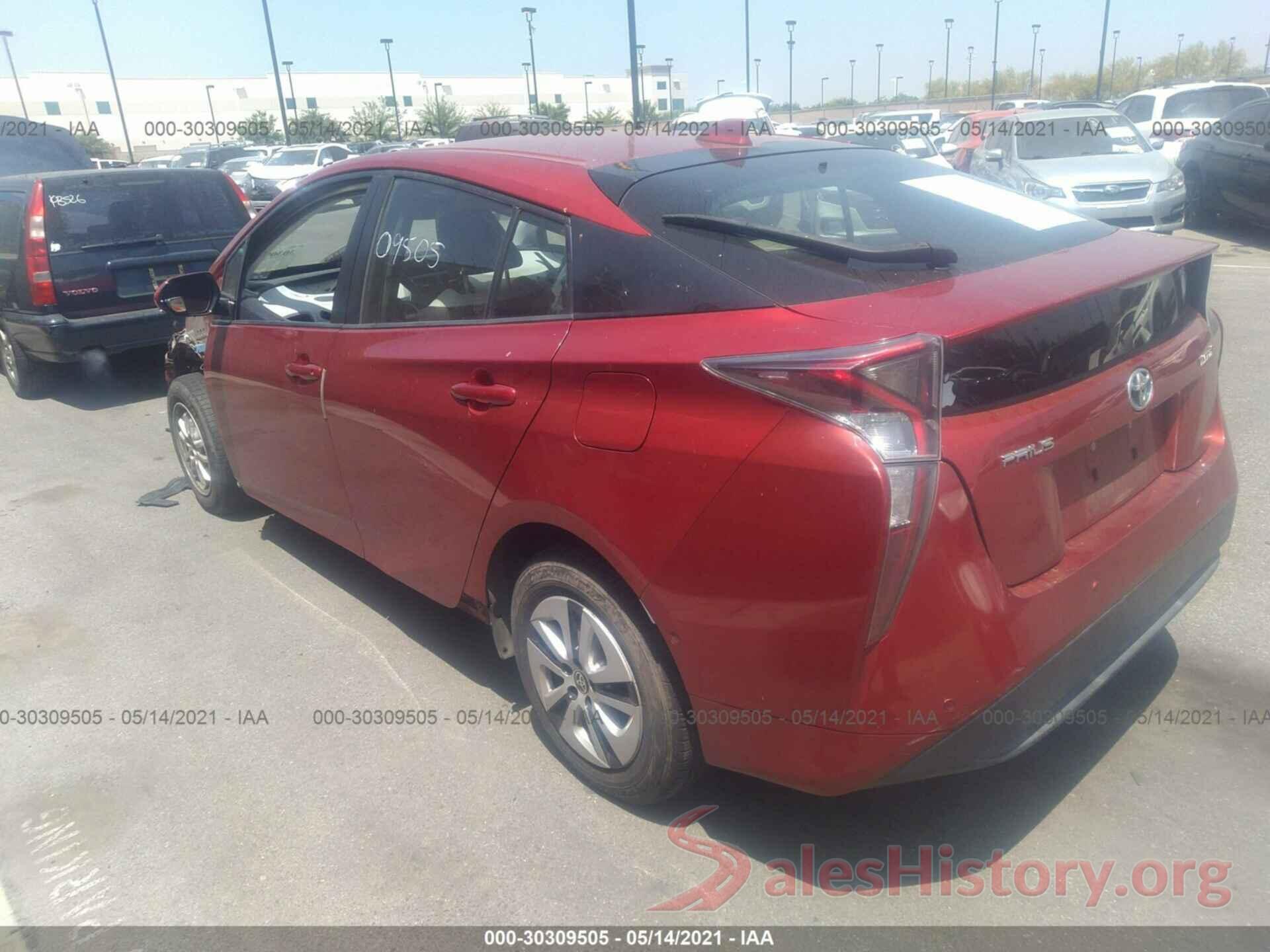 JTDKARFU9G3506665 2016 TOYOTA PRIUS