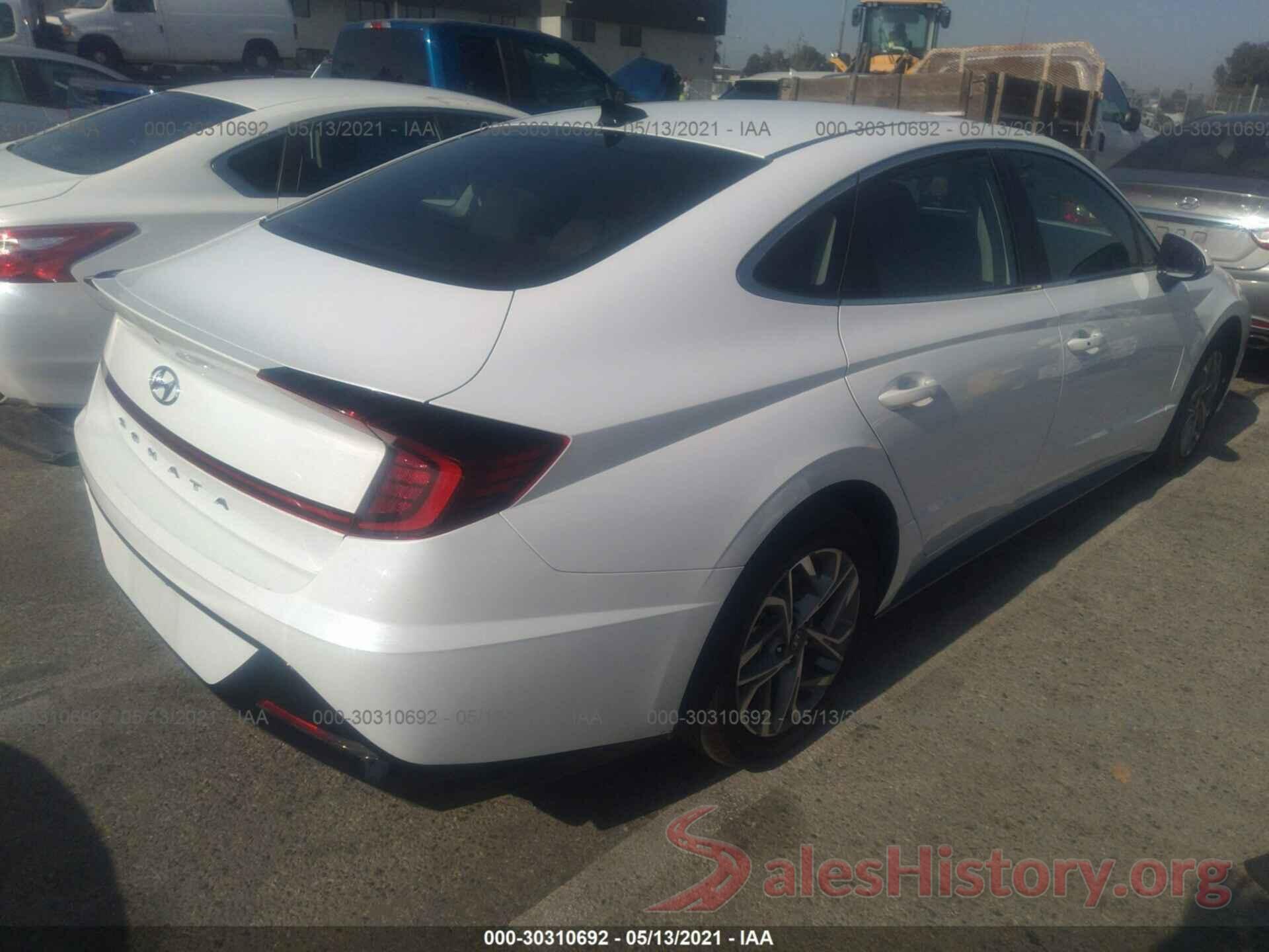 5NPEL4JA0LH058158 2020 HYUNDAI SONATA