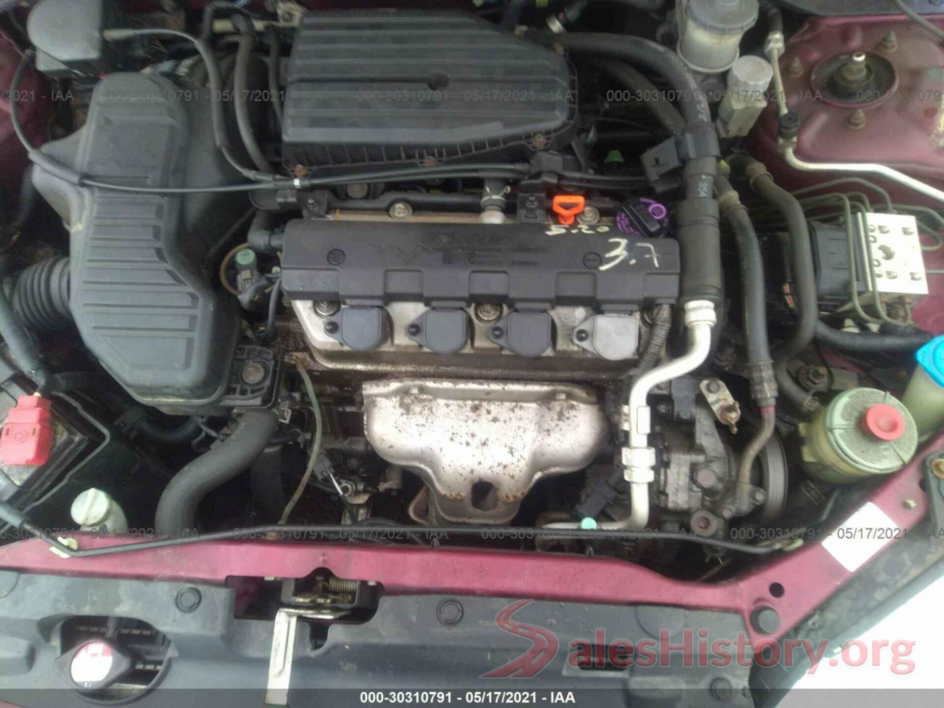 3KPF34AD0KE131787 2002 HONDA CIVIC