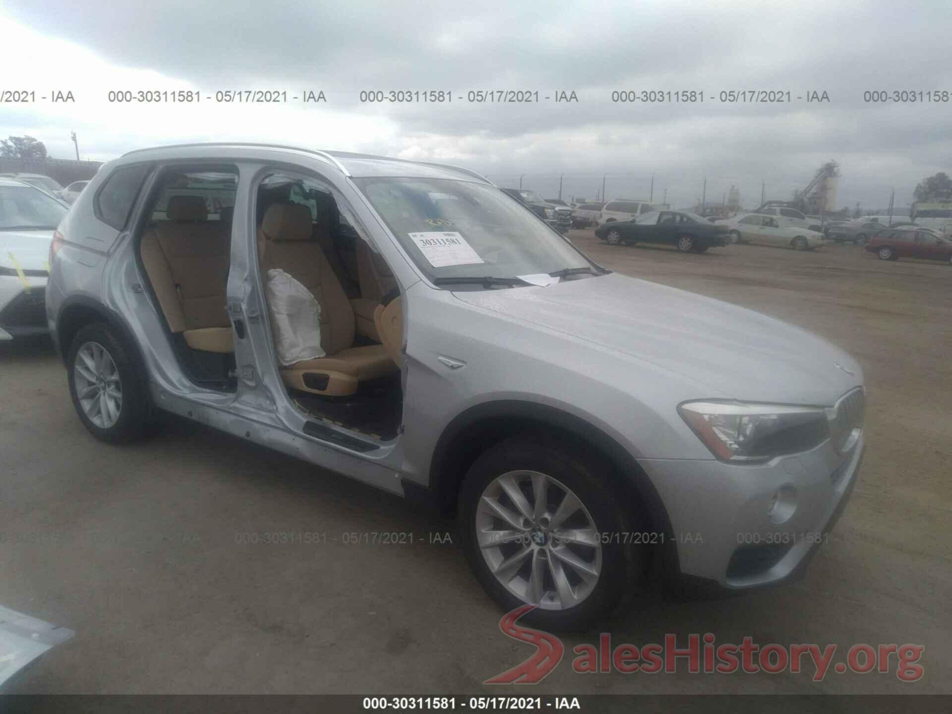 5UXWZ7C50H0V86323 2017 BMW X3