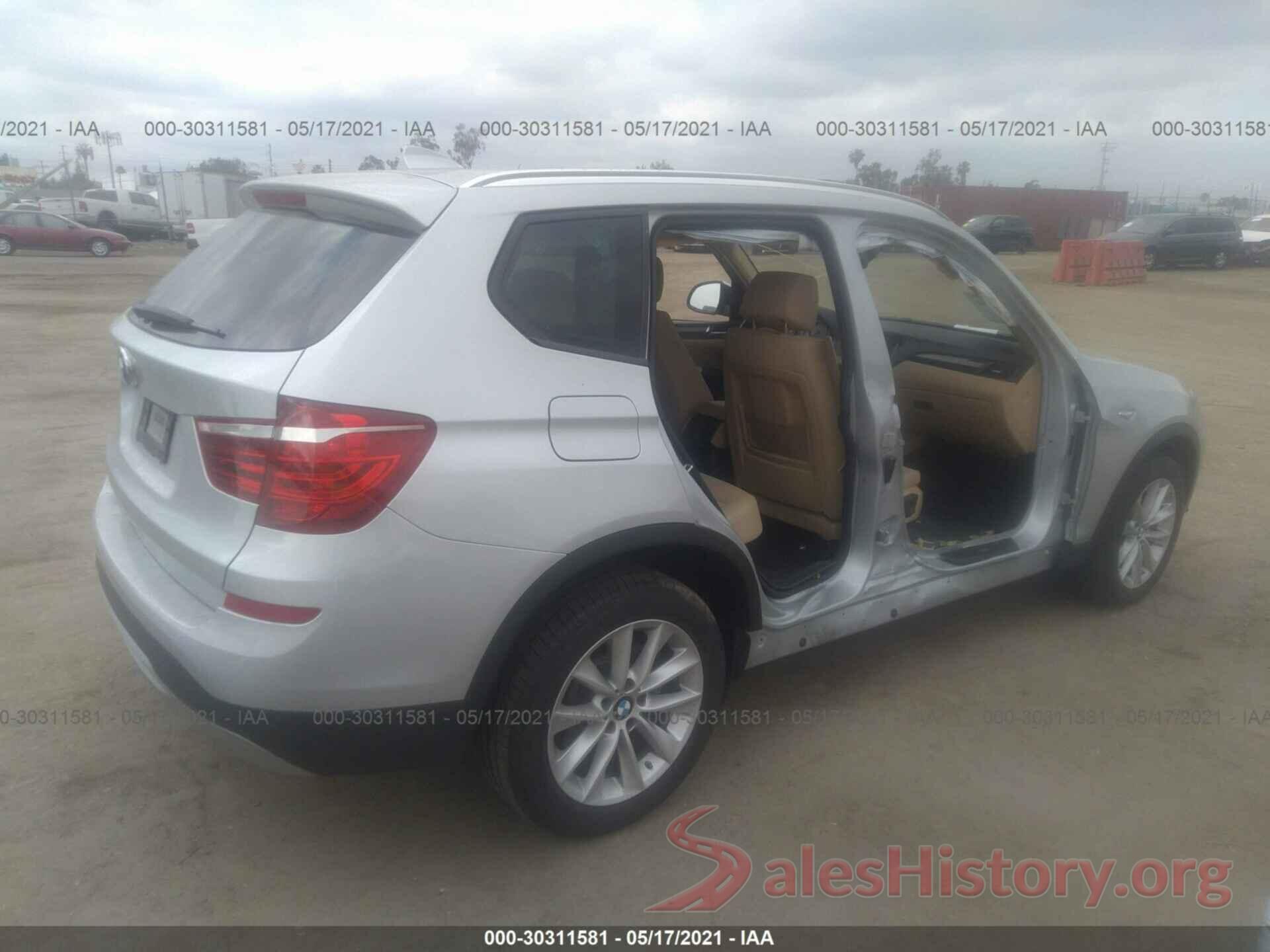 5UXWZ7C50H0V86323 2017 BMW X3