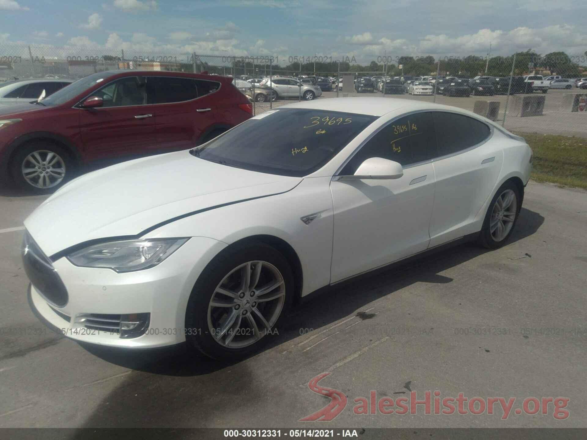 5YJSA1H12EFP48590 2014 TESLA MODEL S