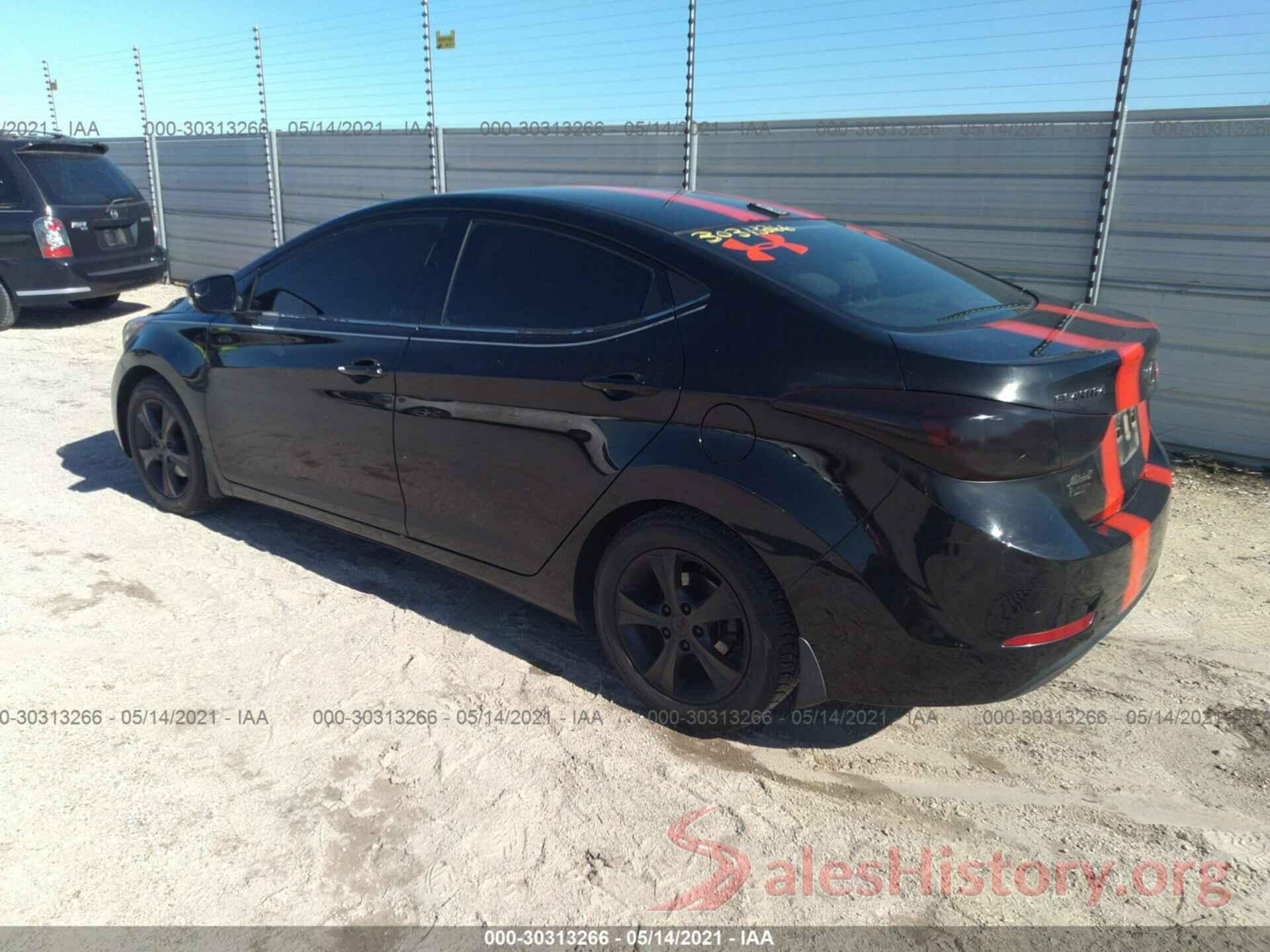 5NPDH4AE2GH798784 2016 HYUNDAI ELANTRA