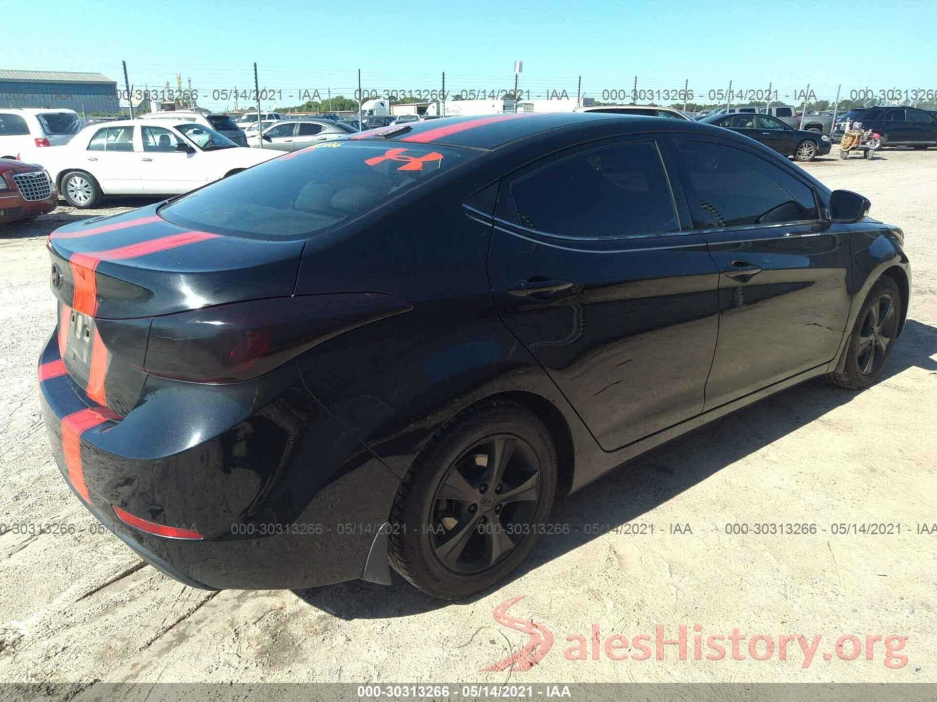 5NPDH4AE2GH798784 2016 HYUNDAI ELANTRA