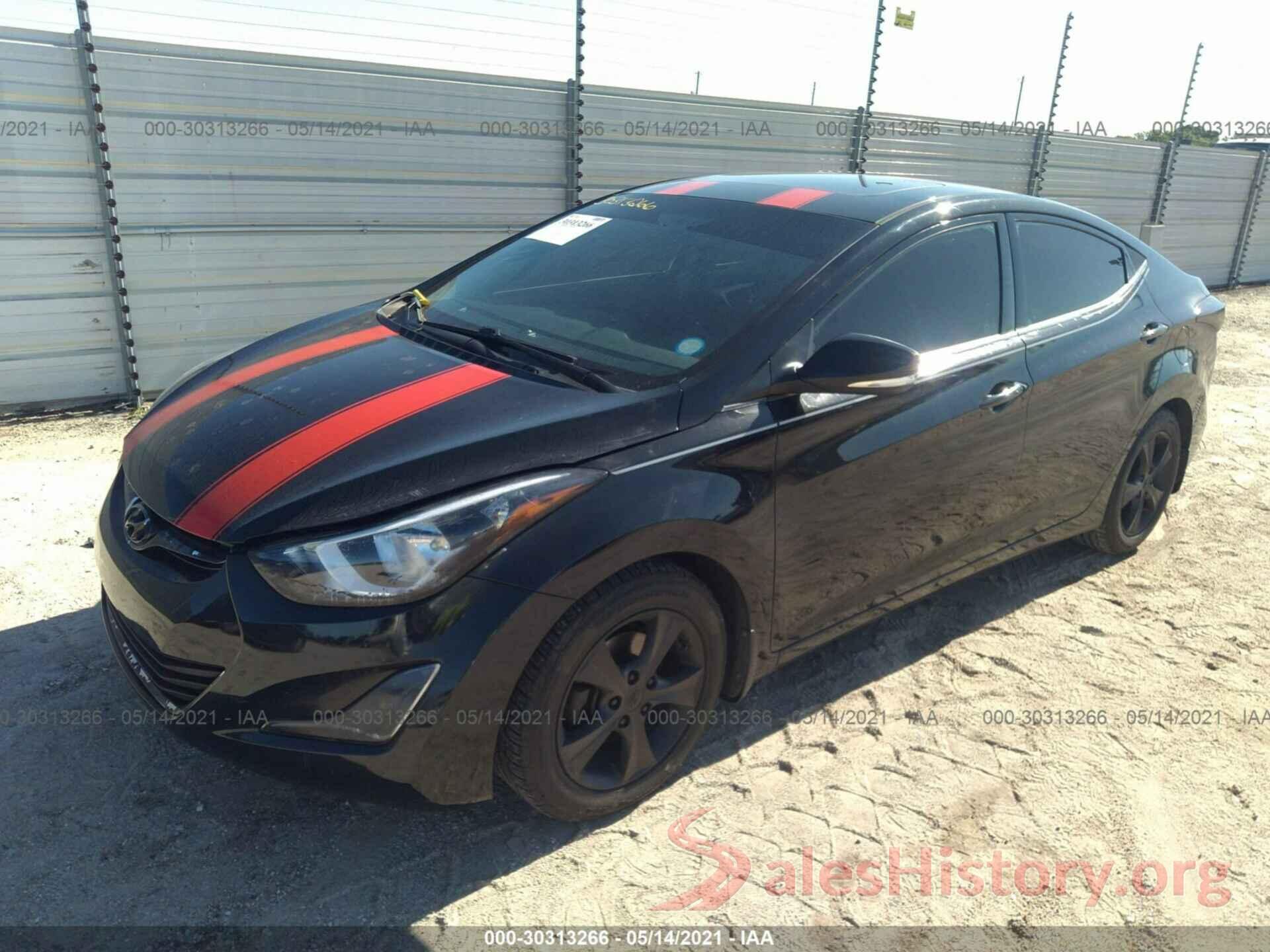 5NPDH4AE2GH798784 2016 HYUNDAI ELANTRA