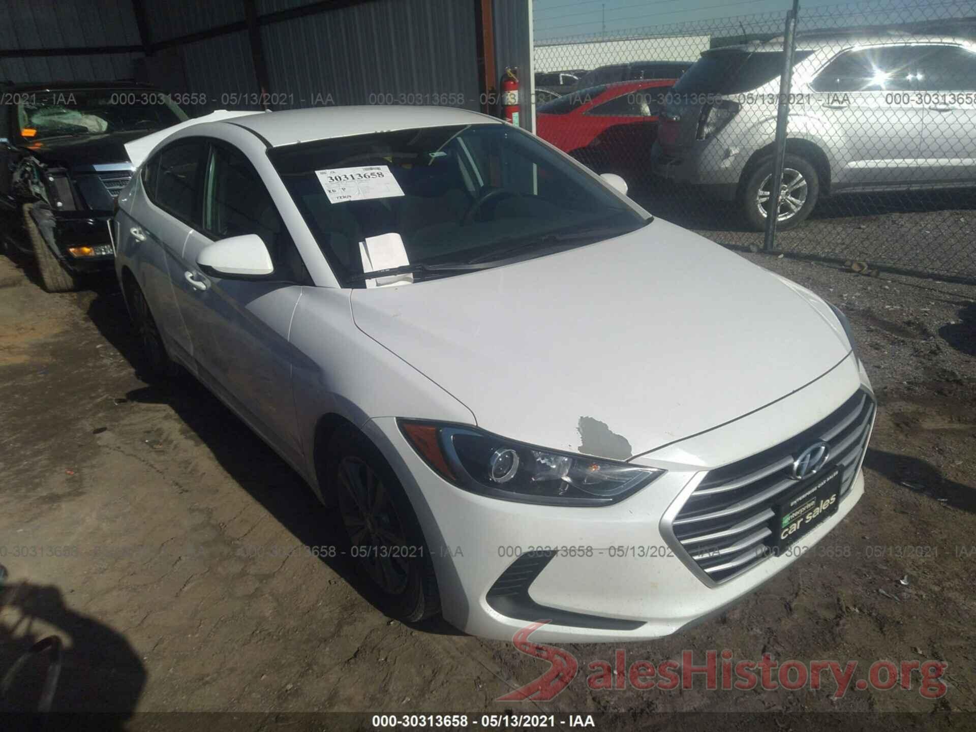 5NPD84LF2JH233593 2018 HYUNDAI ELANTRA