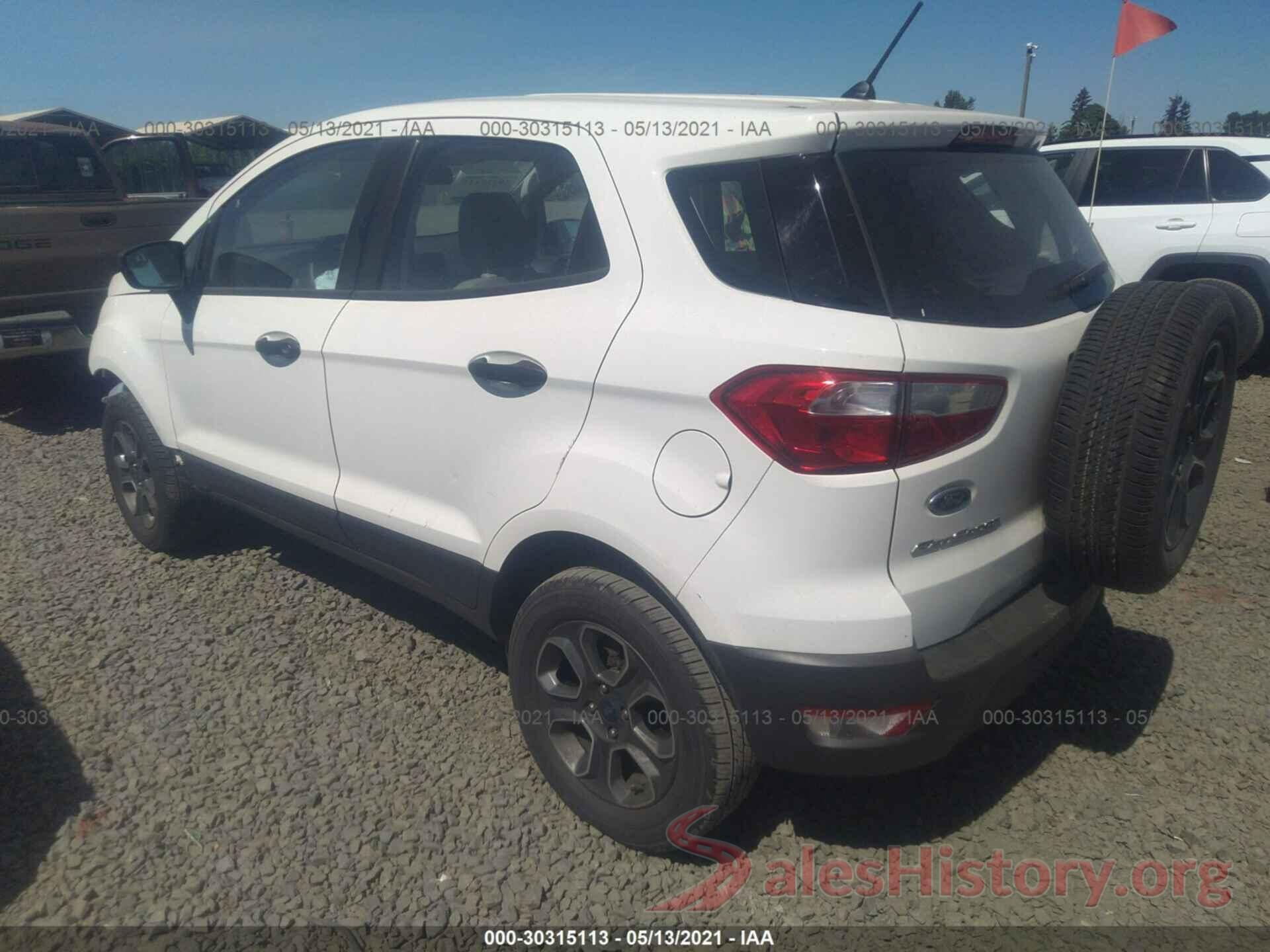 MAJ6P1SL5JC166314 2018 FORD ECOSPORT