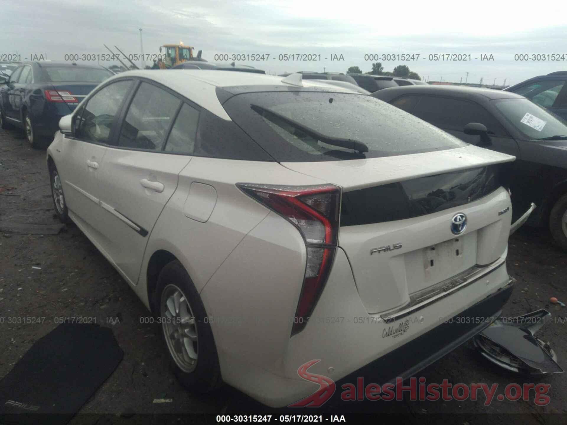 JTDKARFU3H3544667 2017 TOYOTA PRIUS