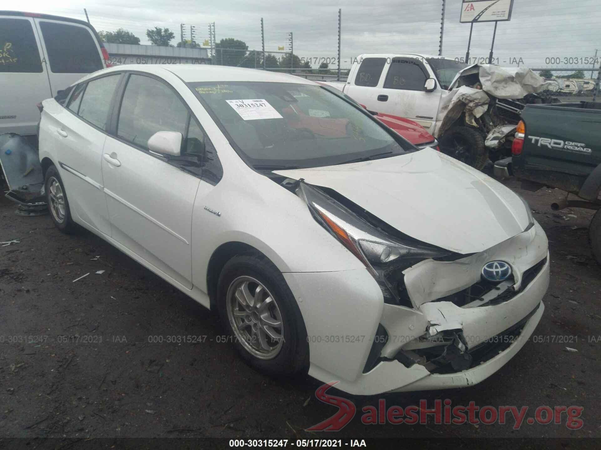 JTDKARFU3H3544667 2017 TOYOTA PRIUS