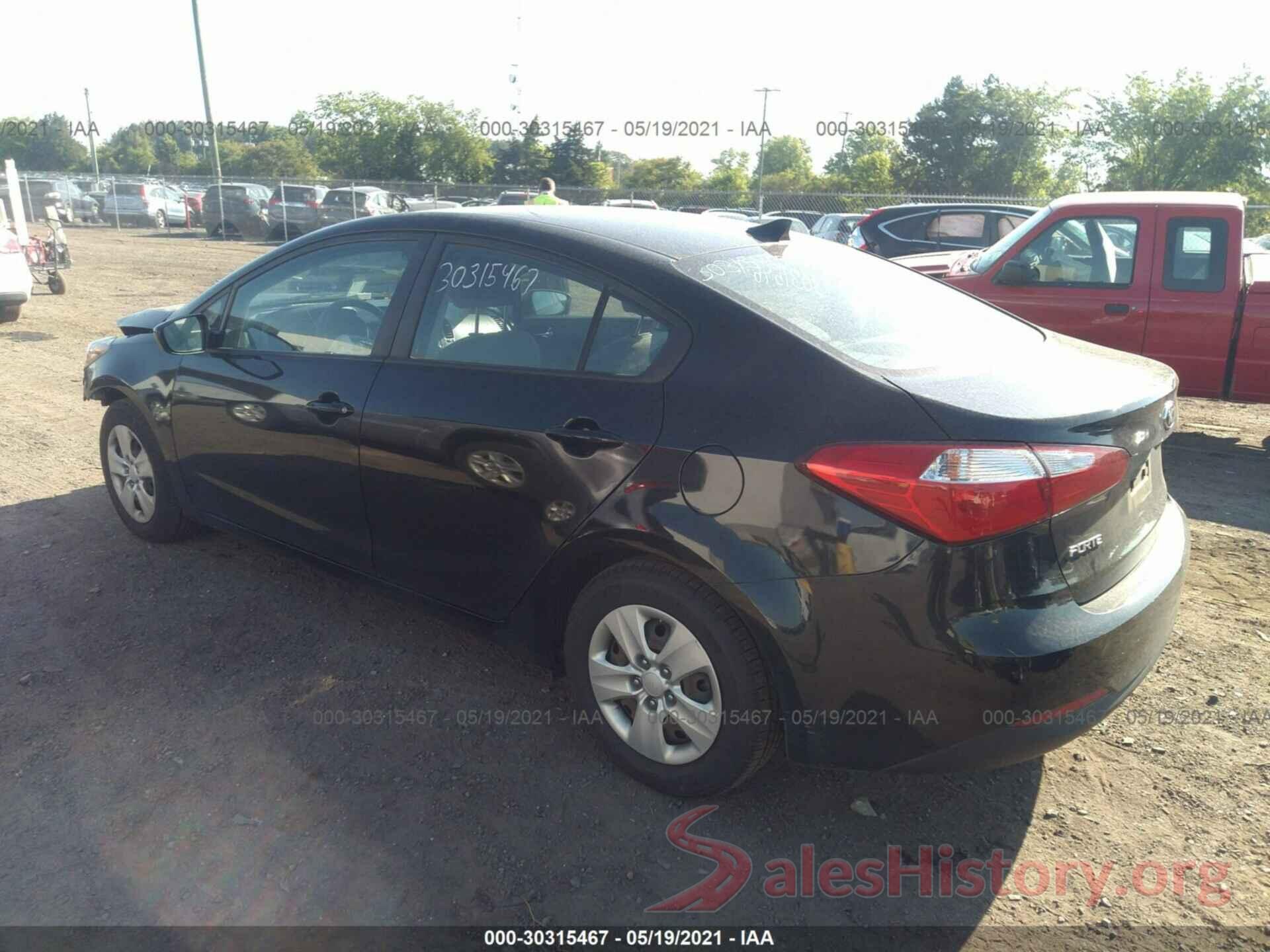 KNAFK4A60G5540148 2016 KIA FORTE