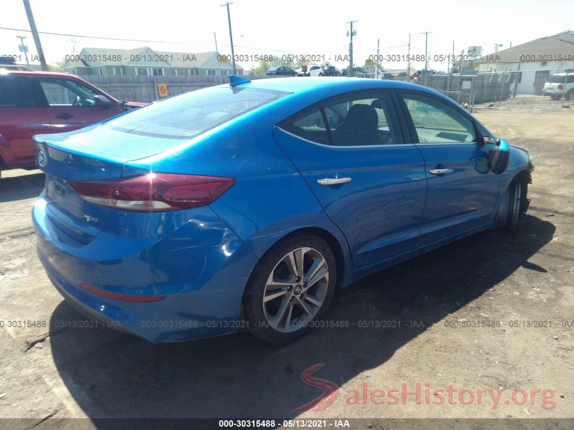 KMHD84LFXHU311226 2017 HYUNDAI ELANTRA