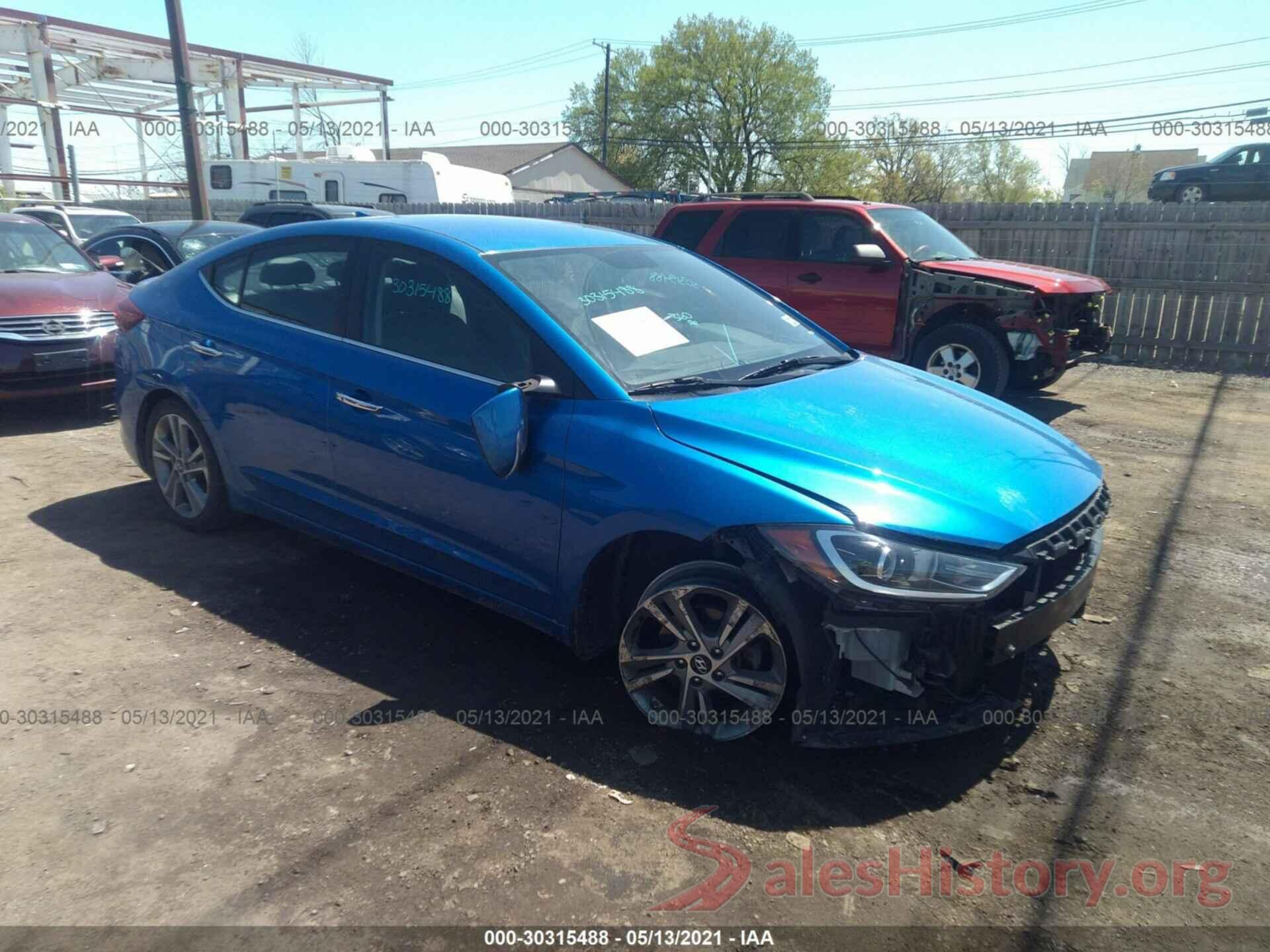 KMHD84LFXHU311226 2017 HYUNDAI ELANTRA