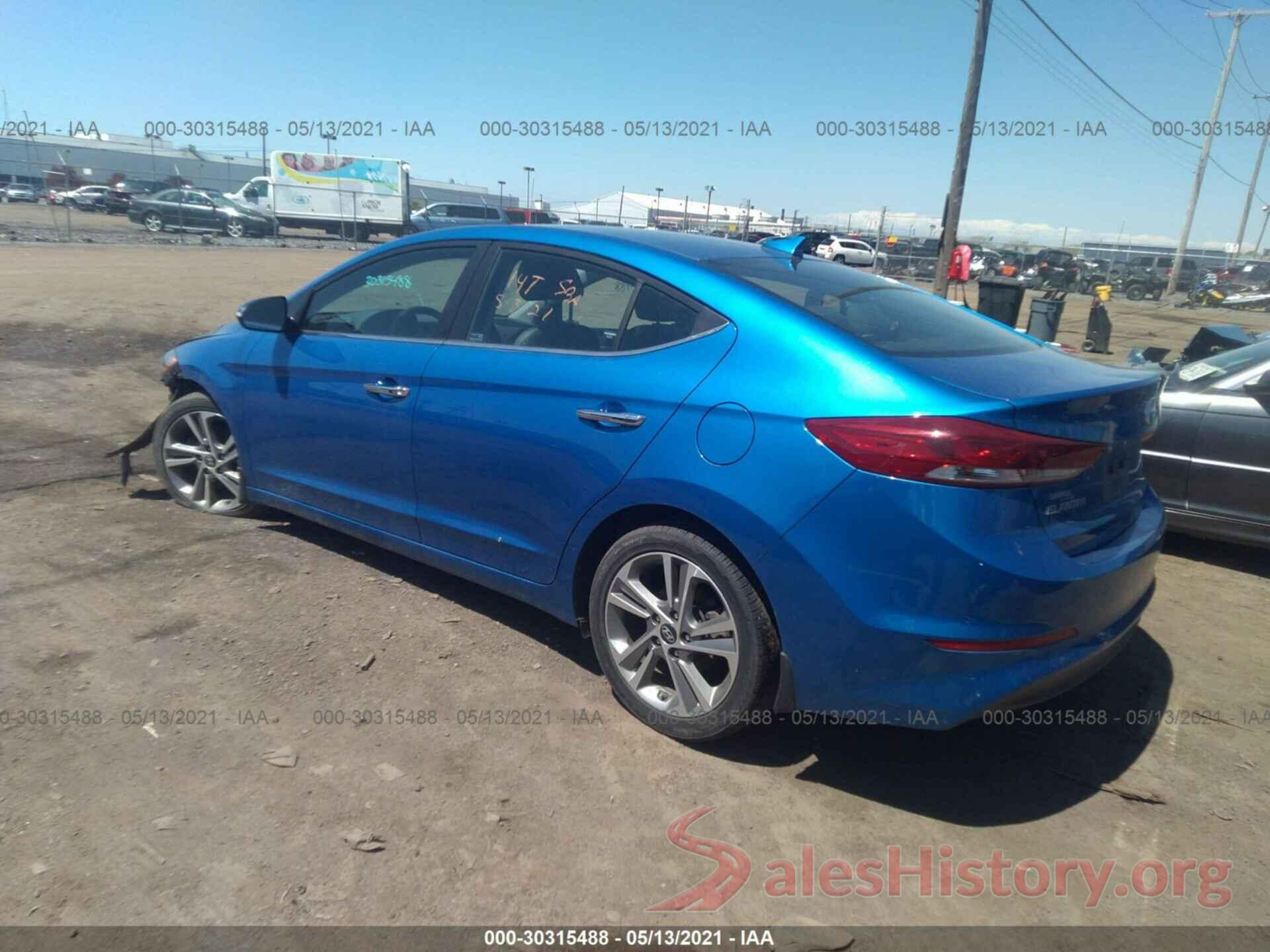 KMHD84LFXHU311226 2017 HYUNDAI ELANTRA