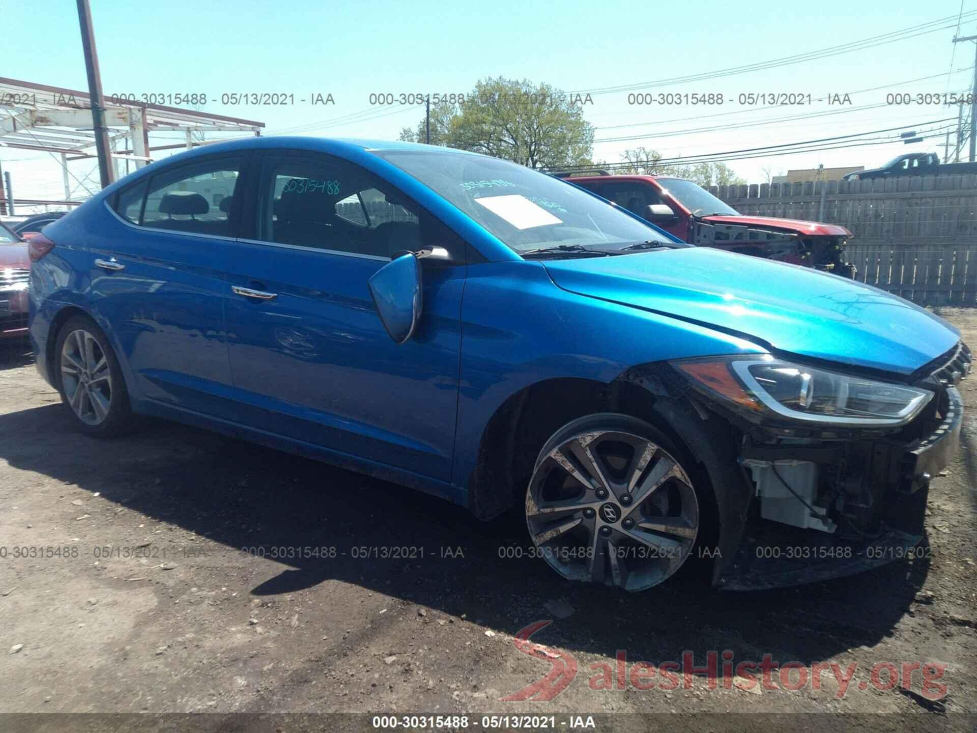 KMHD84LFXHU311226 2017 HYUNDAI ELANTRA