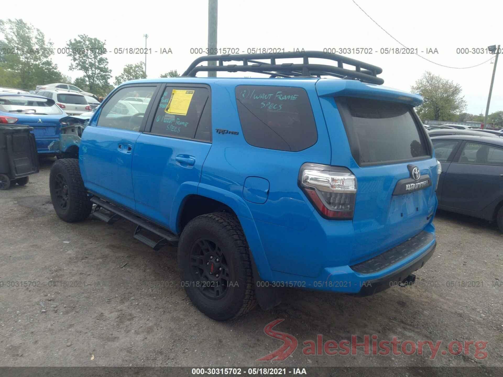 JTEBU5JR3K5700880 2019 TOYOTA 4RUNNER